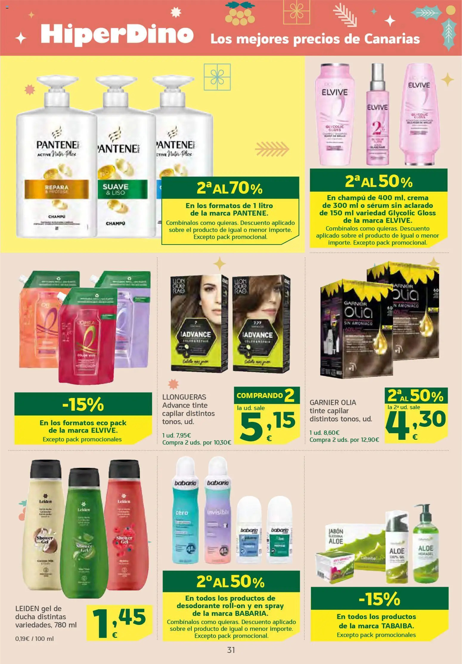 HiperDino folleto │ válido desde el 18.12.2025 | Página: 31 | Productos: Gel de ducha, Desodorante, Crema, Ducha