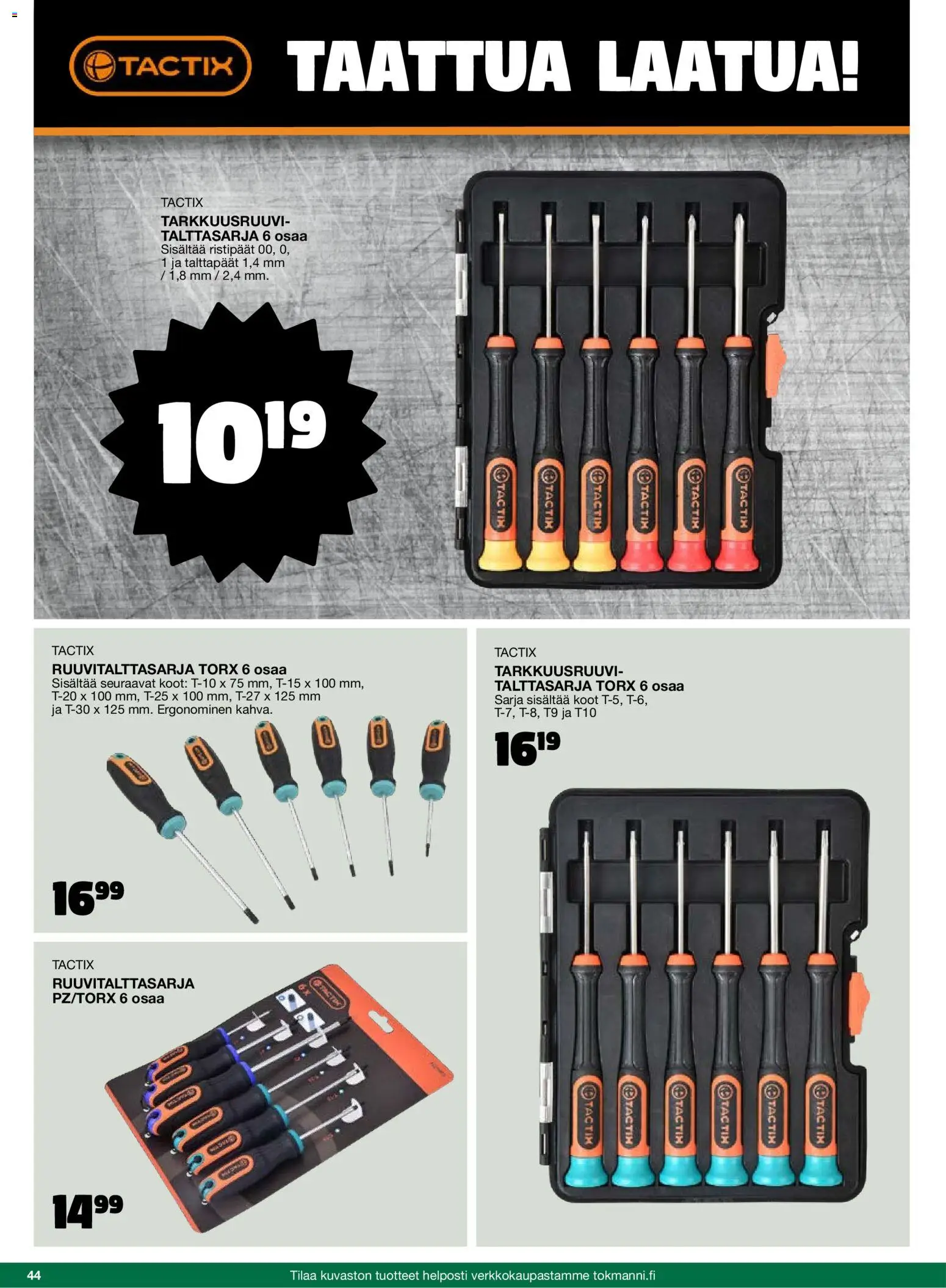 Tokmanni - 2025 Työkalukuvasto – voimassa 01.11.2025 alkaen | Sivu: 44