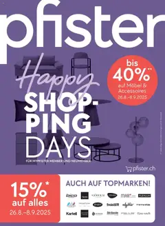 Vorschau von dem Prospekt - Pfister Aktionen ab 26.08.2025