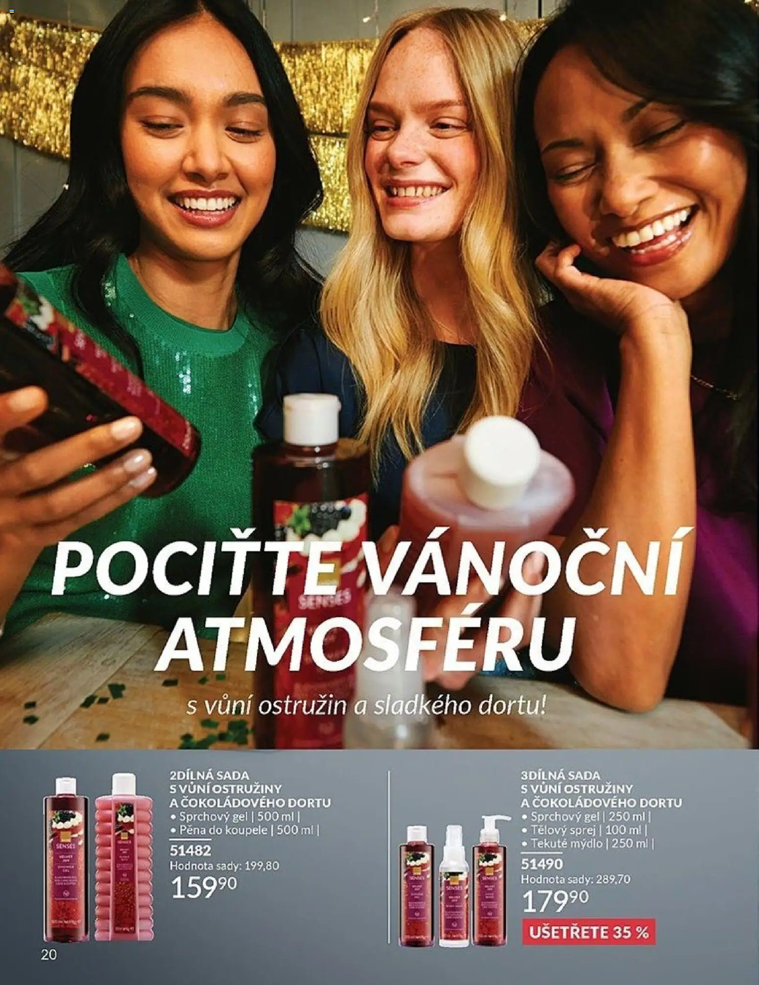 Avon katalog 12/2025 od 01.12.2025 | Strana: 20 | Produkty: Mýdlo, Sprchový gel, Pěna do koupele