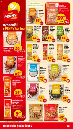 Penny Market leták - Čtvrtečník od 17.07.2025 | Strana: 22 | Produkty: Pistácie, Mandle, Semínka, Kokos