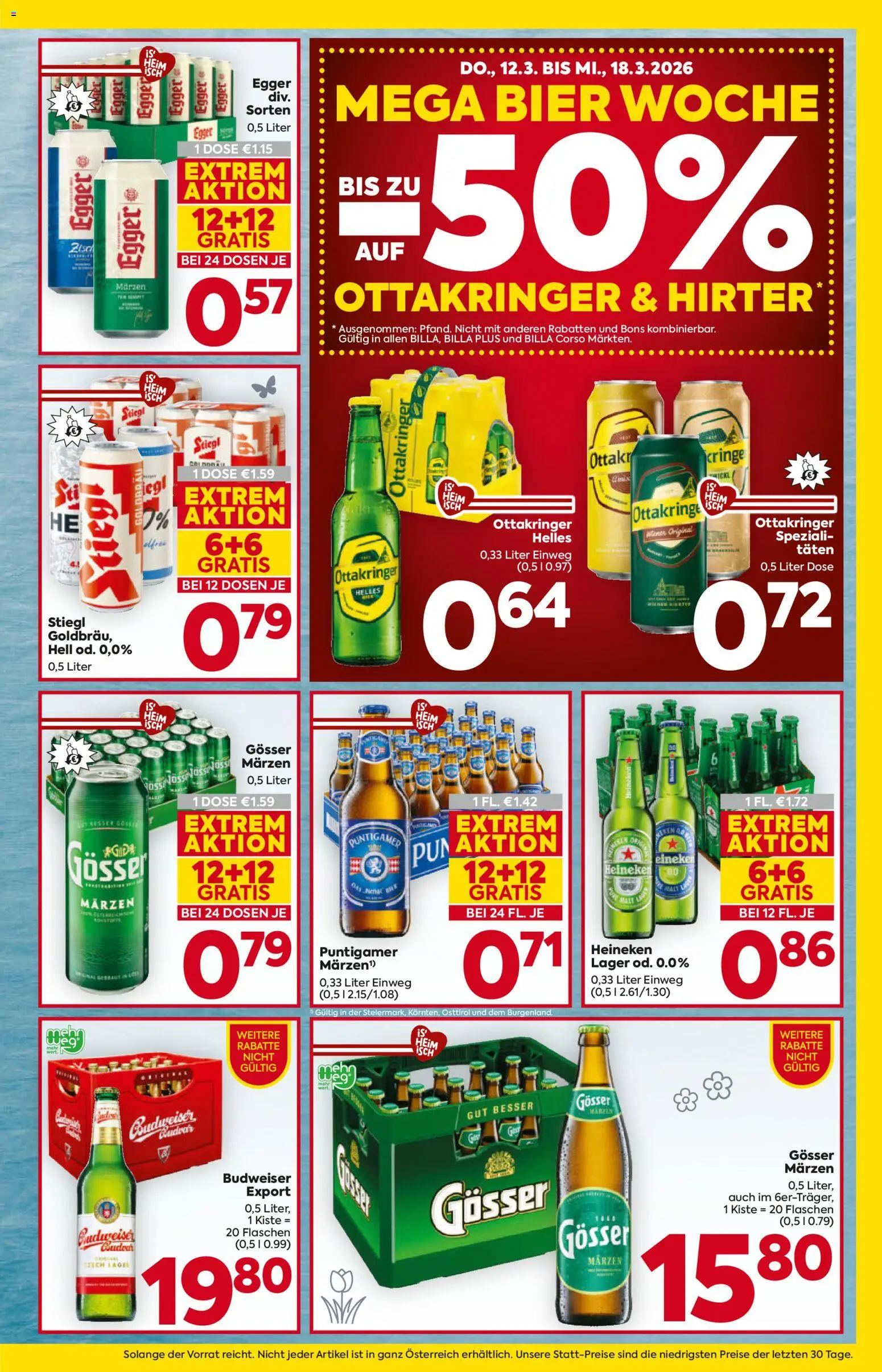 Billa Flugblatt - Steiermark gültig ab 12.03.2026 | Seite: 17 | Produkte: Bier