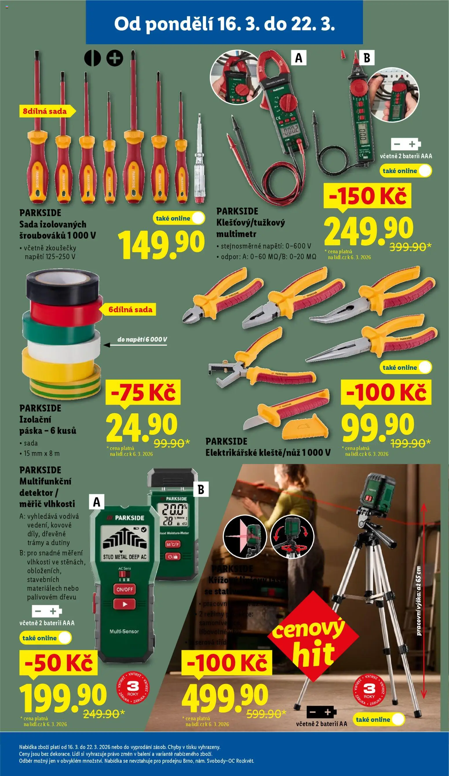 Lidl leták - Spotřební zboží od 19.03.2026 | Strana: 15 | Produkty: Multimetr, Parkside, Paruka