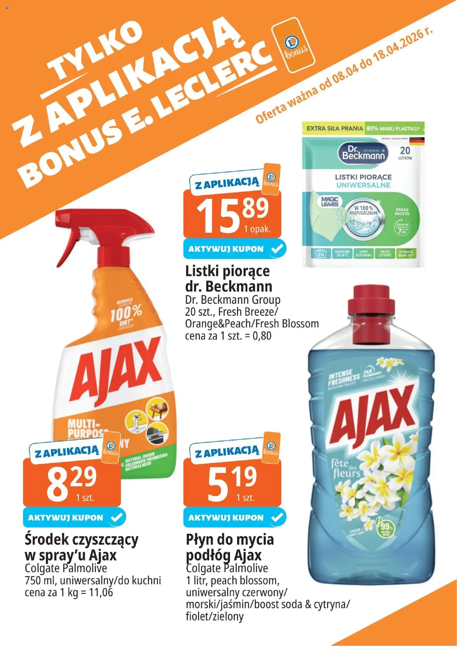 E.Leclerc gazetka - Radom kupony dodatkowe od 08.04.2026 | Strona: 11 | Produkty: Zapach