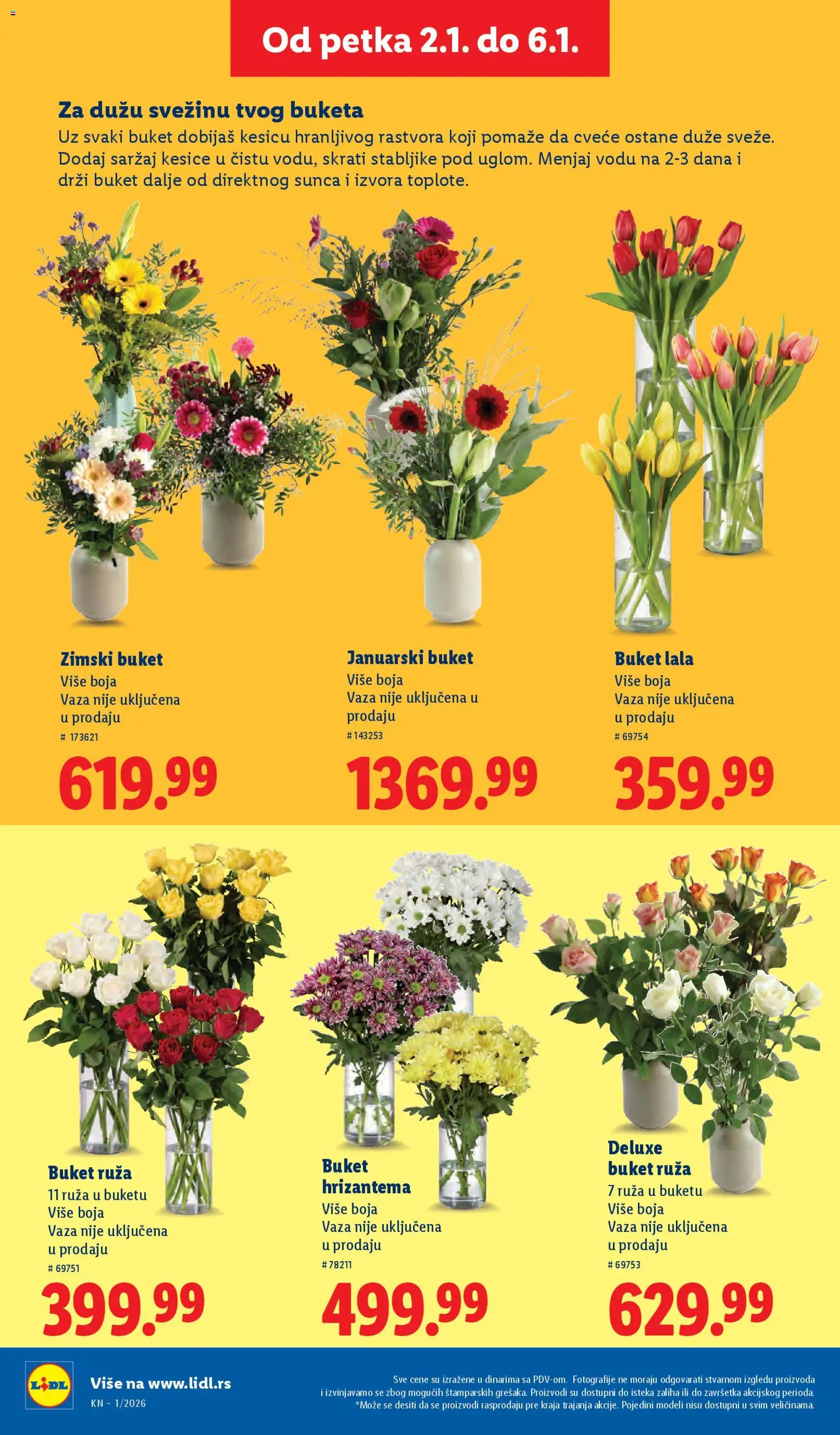 Lidl katalog - važi od 02.01.2026 | Strana: 56 | Proizvode: Vaza, Hrizantema, Cvece