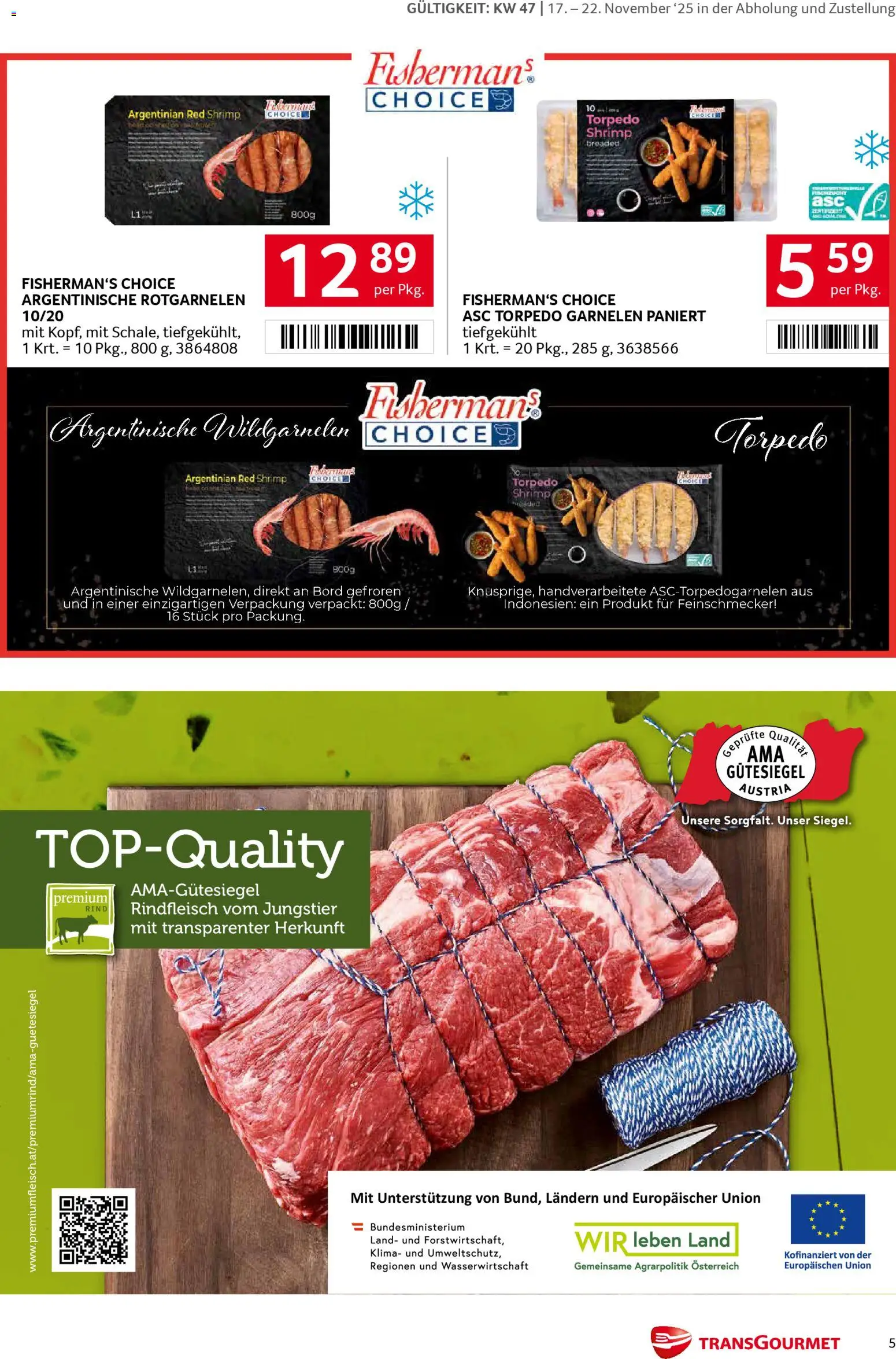 Transgourmet Markenfestwoche gültig ab 17.11.2025 | Seite: 5 | Produkte: Rindfleisch