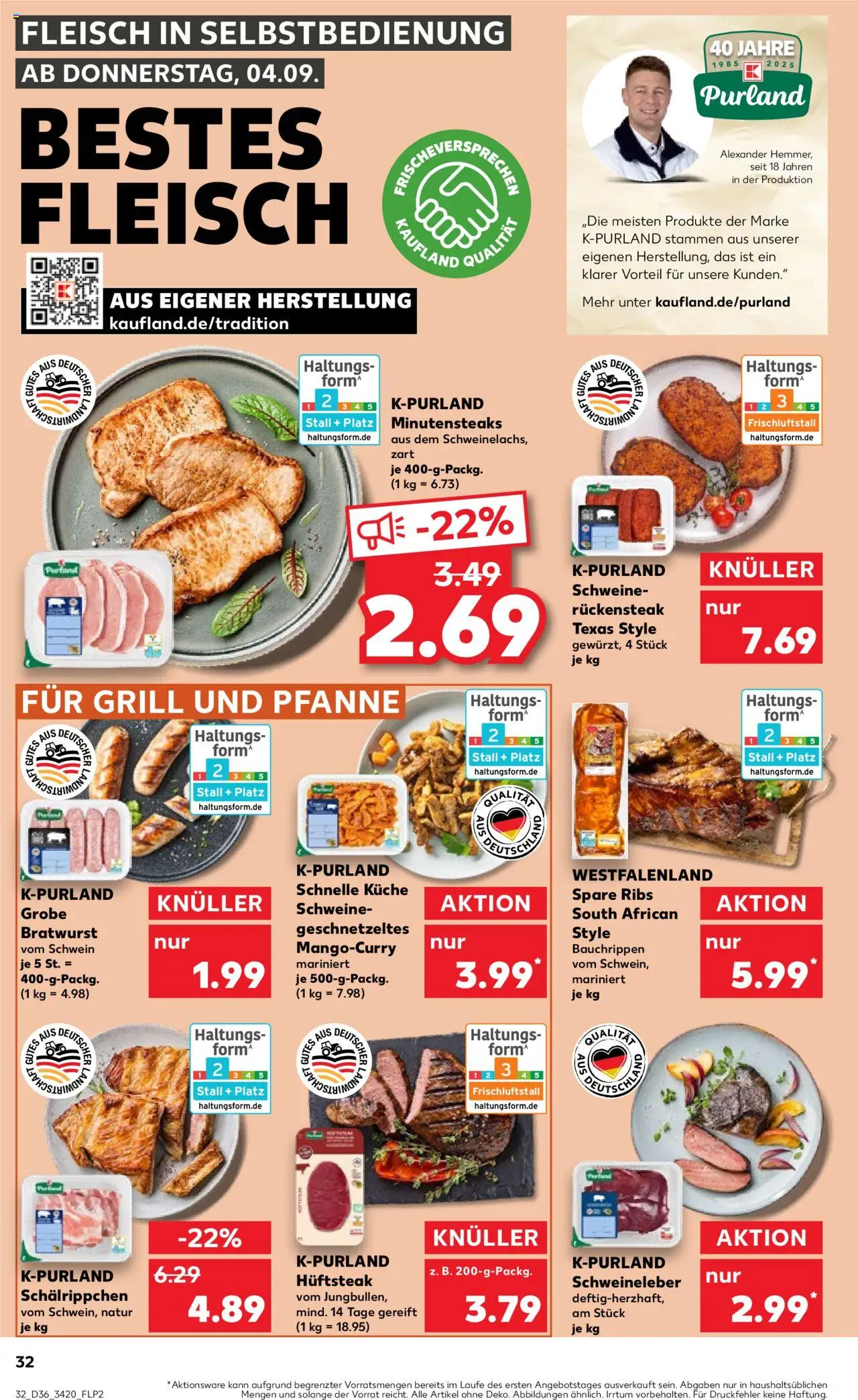 Kaufland prospekt Berlin	 – gültig ab 07.09.2025 | Seite: 32 | Produkte: Grill, Küche, Steak, Fleisch