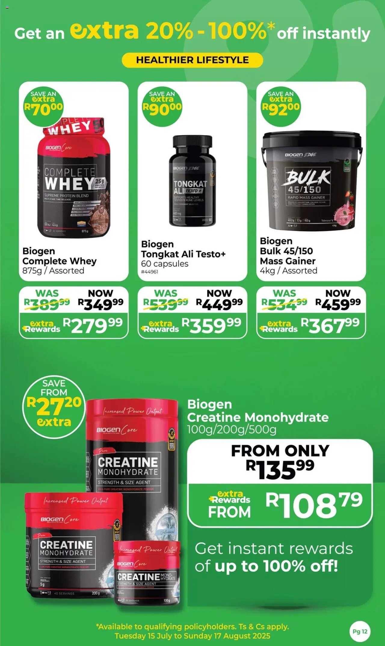 New Dis-Chem catalogue – valid from 15.07.2025 | Page: 12 | Products: Detergente líquido, Powder