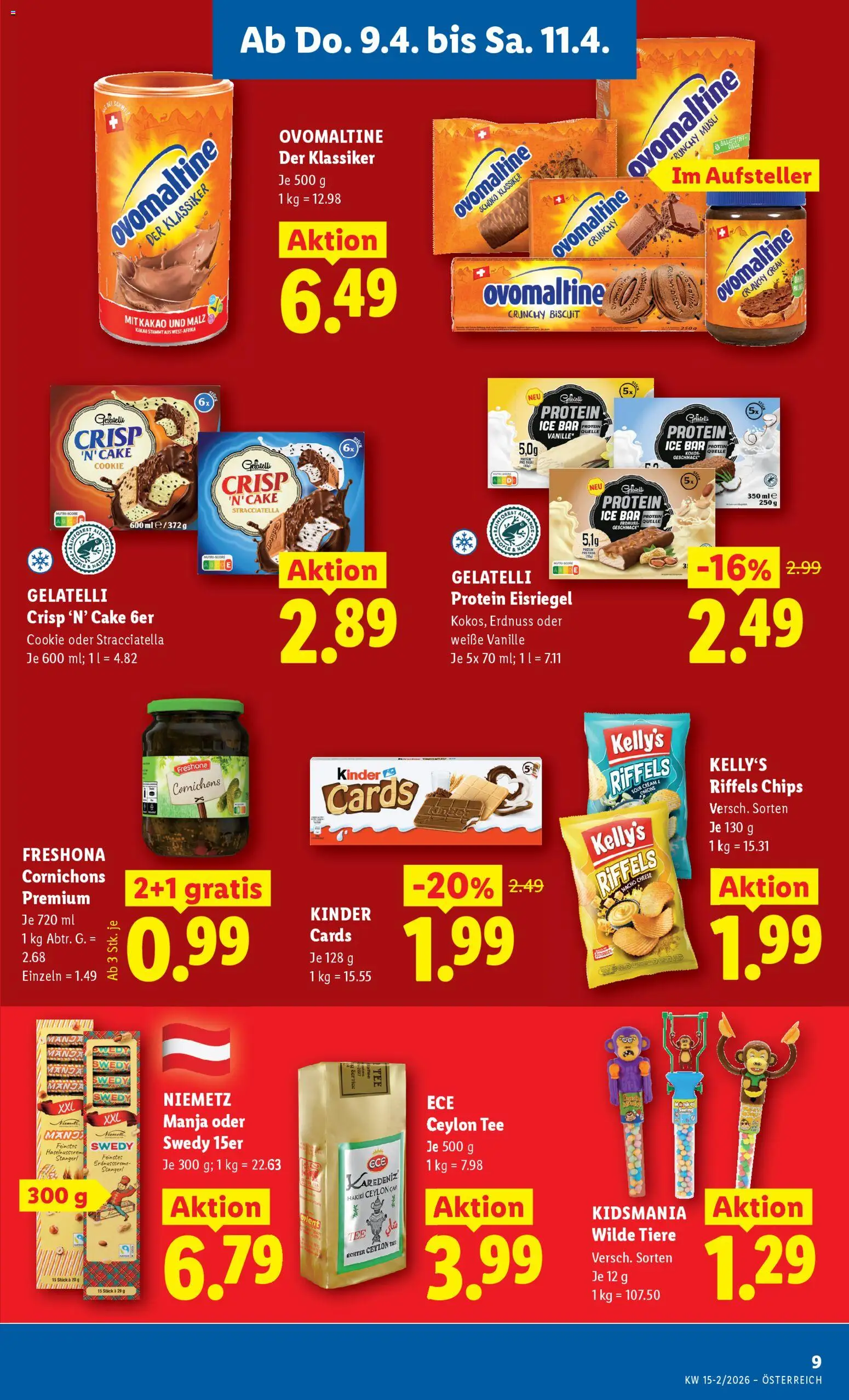 Lidl Flugblatt - Oberpullendorf, Güssing, Oberwart gültig ab 08.04.2026 | Seite: 11 | Produkte: Chips, Tee