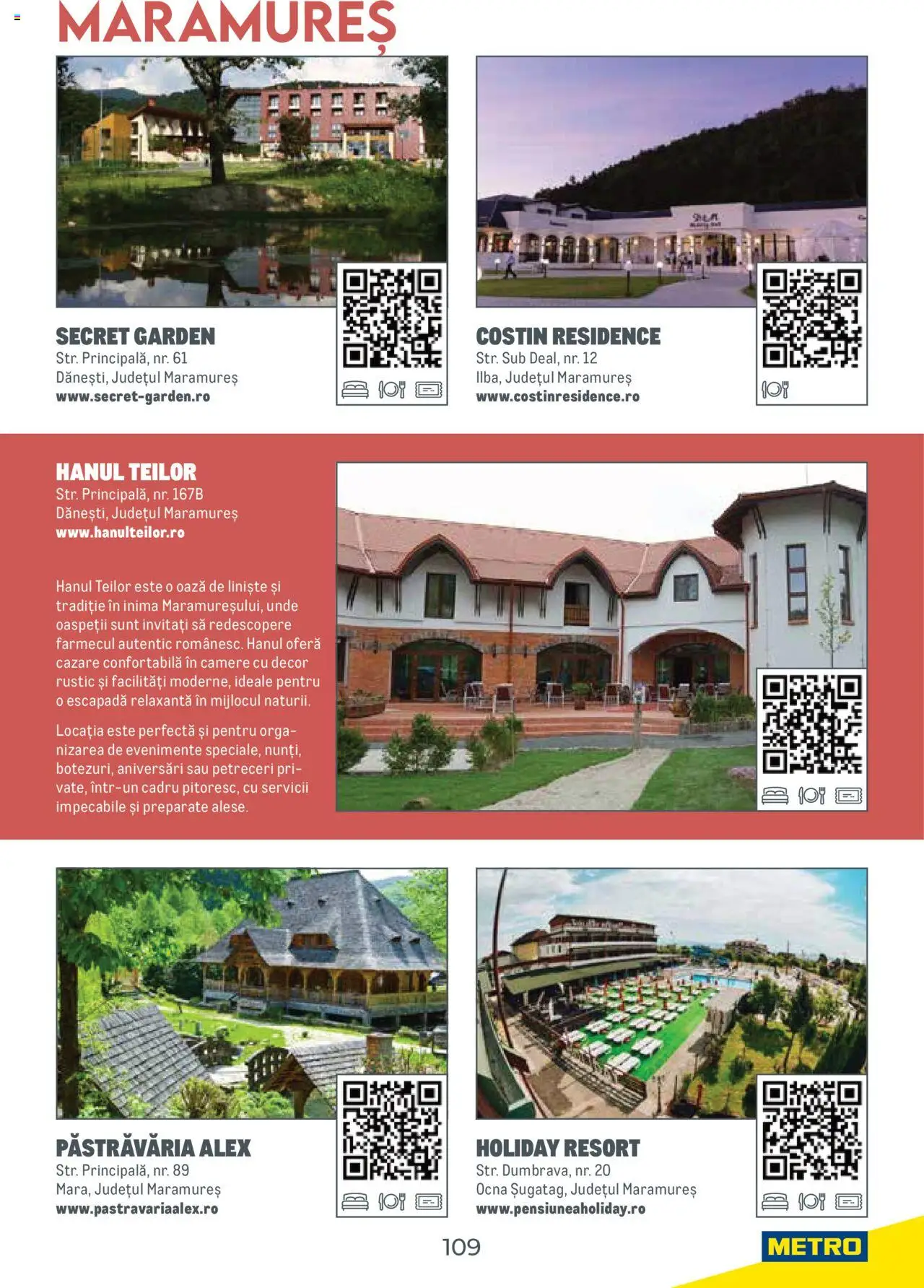 Metro catalog - Ghid de călătorie România – valabil de la 01.08.2025 | Pagină: 109