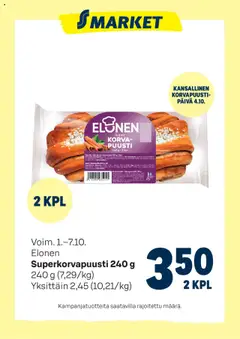 S-market-mainoslehti voimassa 01.10.2025 alkaen