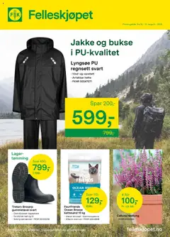 Forhåndsvisning av Felleskjøpet kundeavis gyldig fra 18.08.2025