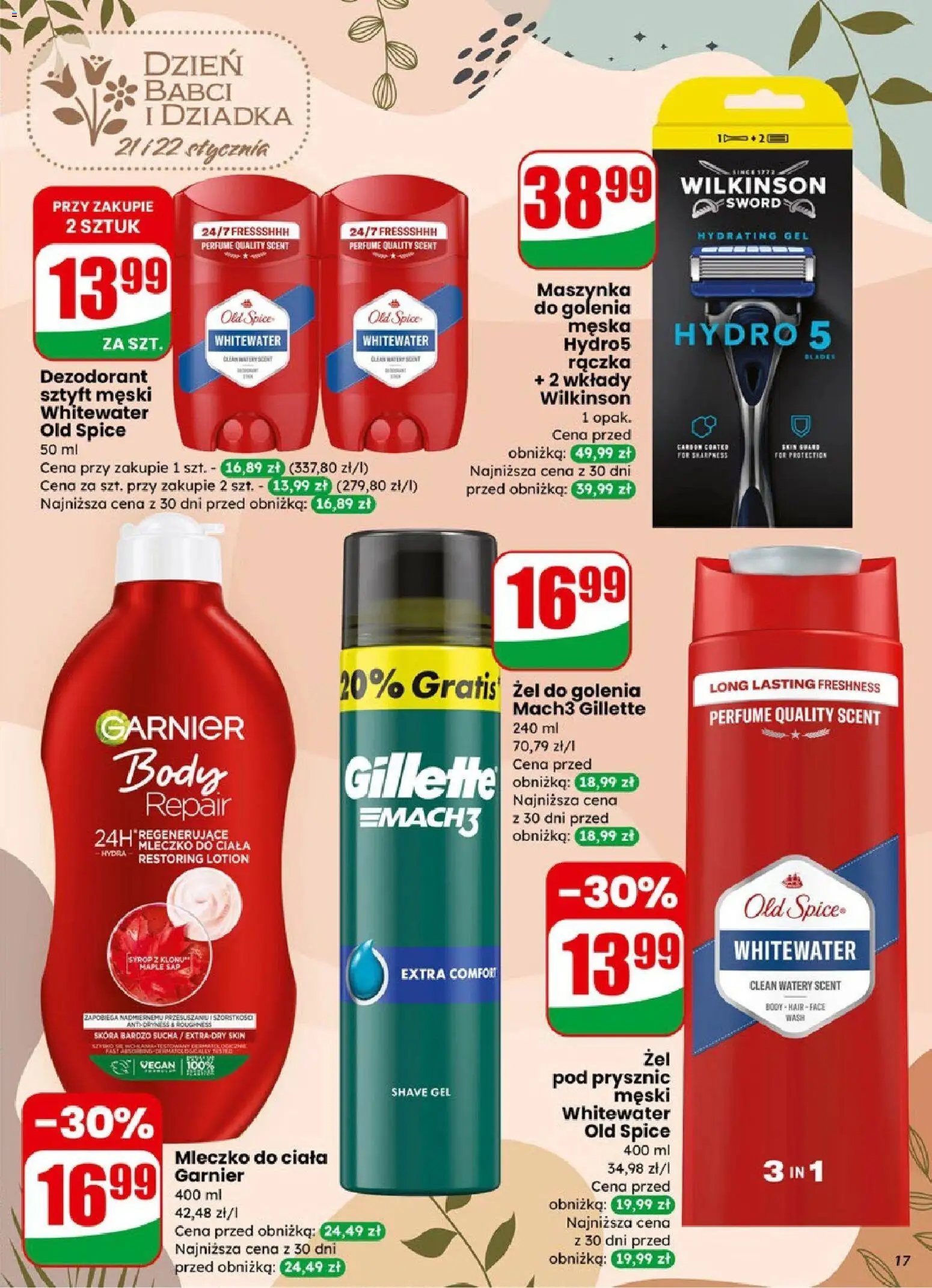 Dino Gazetka od 21.01.2026 | Strona: 17 | Produkty: Syrop, Gillette, Prysznic, Lotion