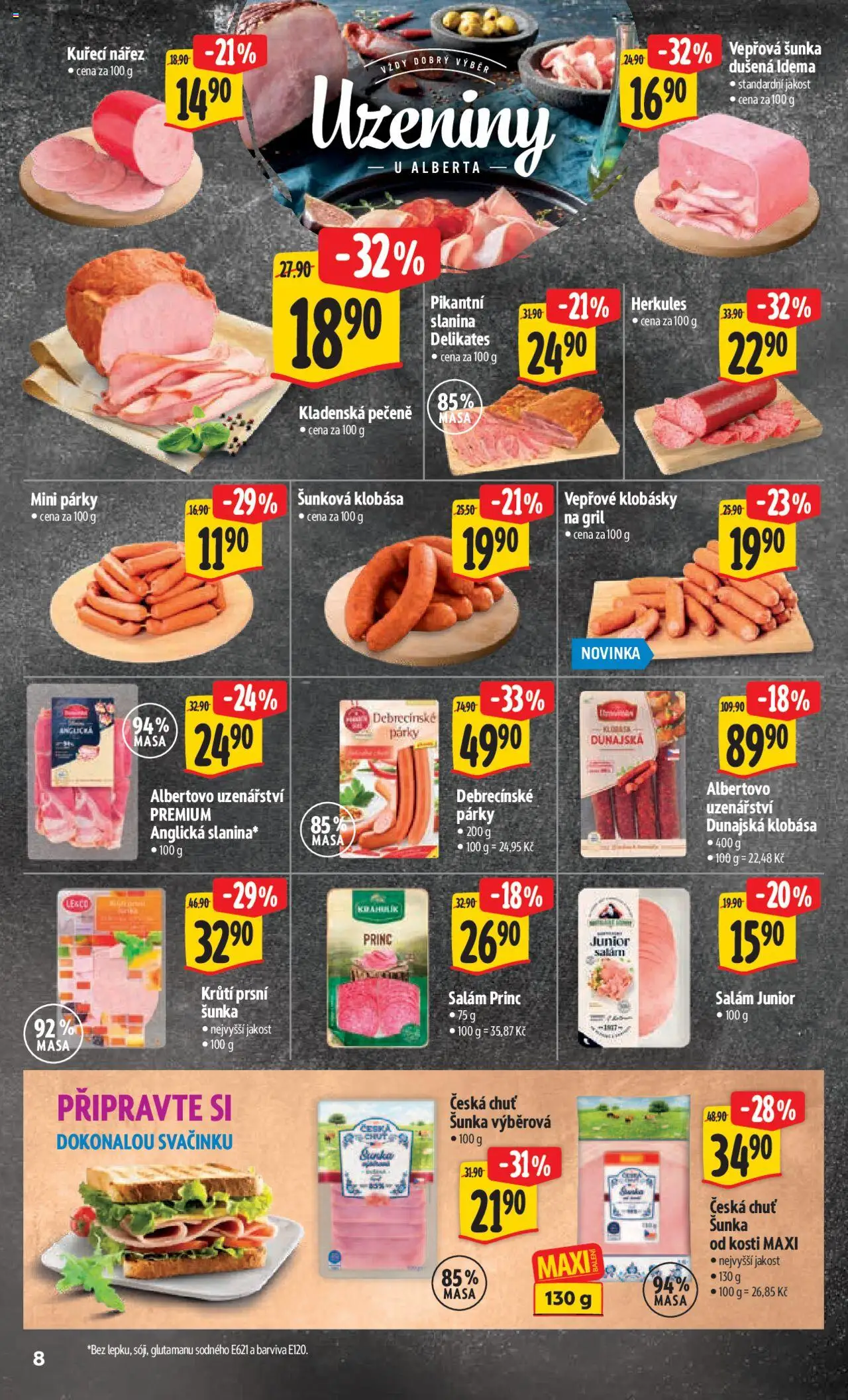Albert leták - Hypermarket od 27.08.2025 | Strana: 15 | Produkty: Salám, Šunka, Klobása, Gril