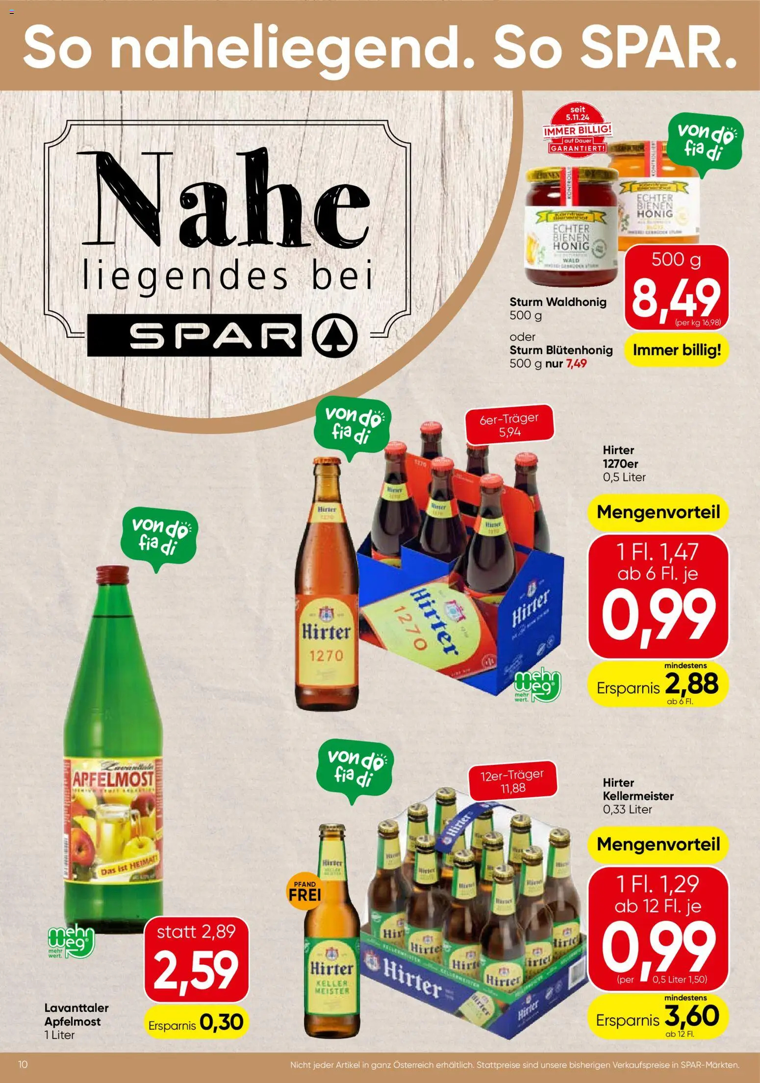 Spar Flugblatt - Niederösterreich gültig ab 09.04.2026 | Seite: 10