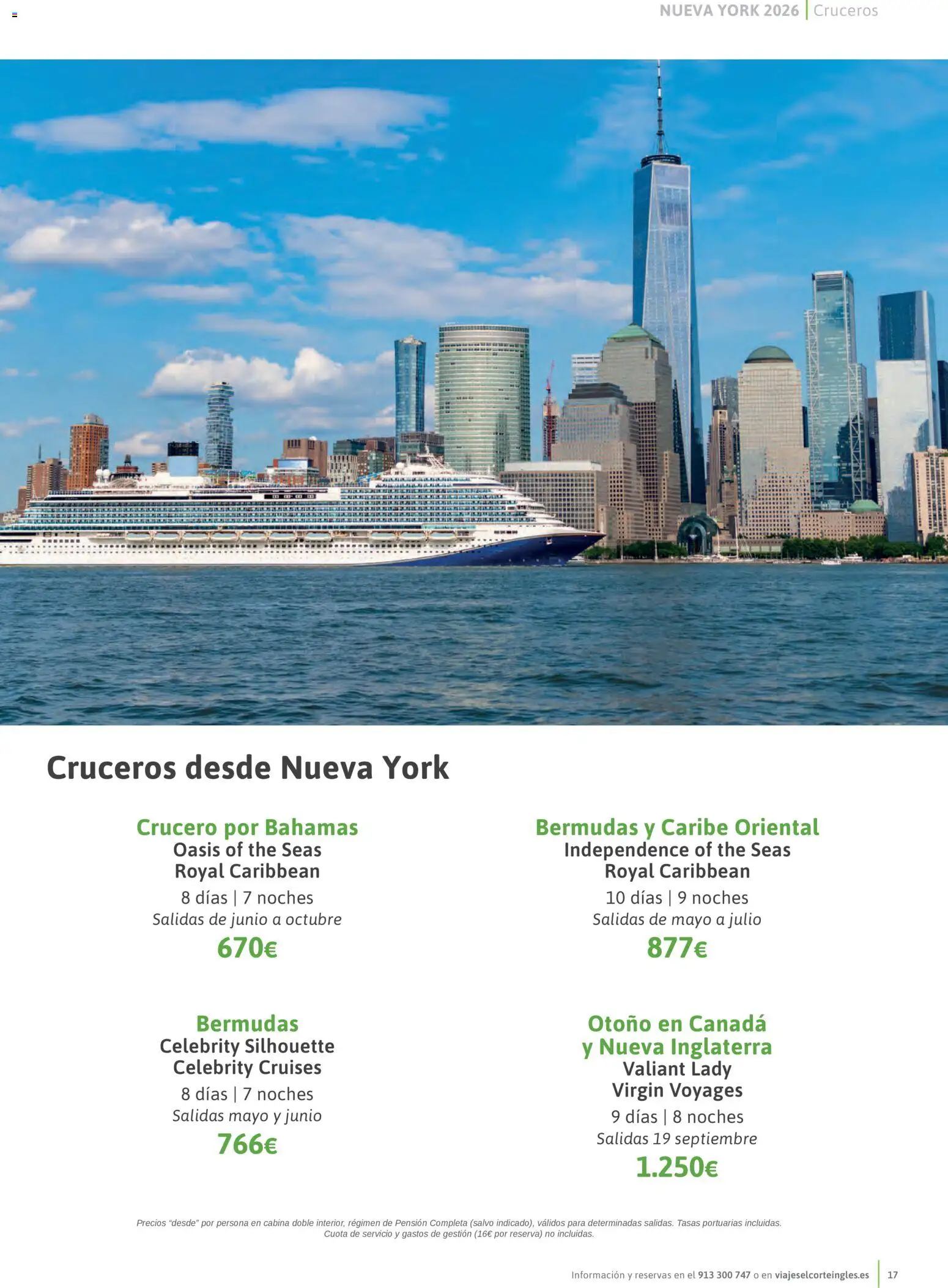 Viajes El Corte Inglés Nueva York │ válido desde el 14.01.2026 | Página: 17 | Productos: Bermudas