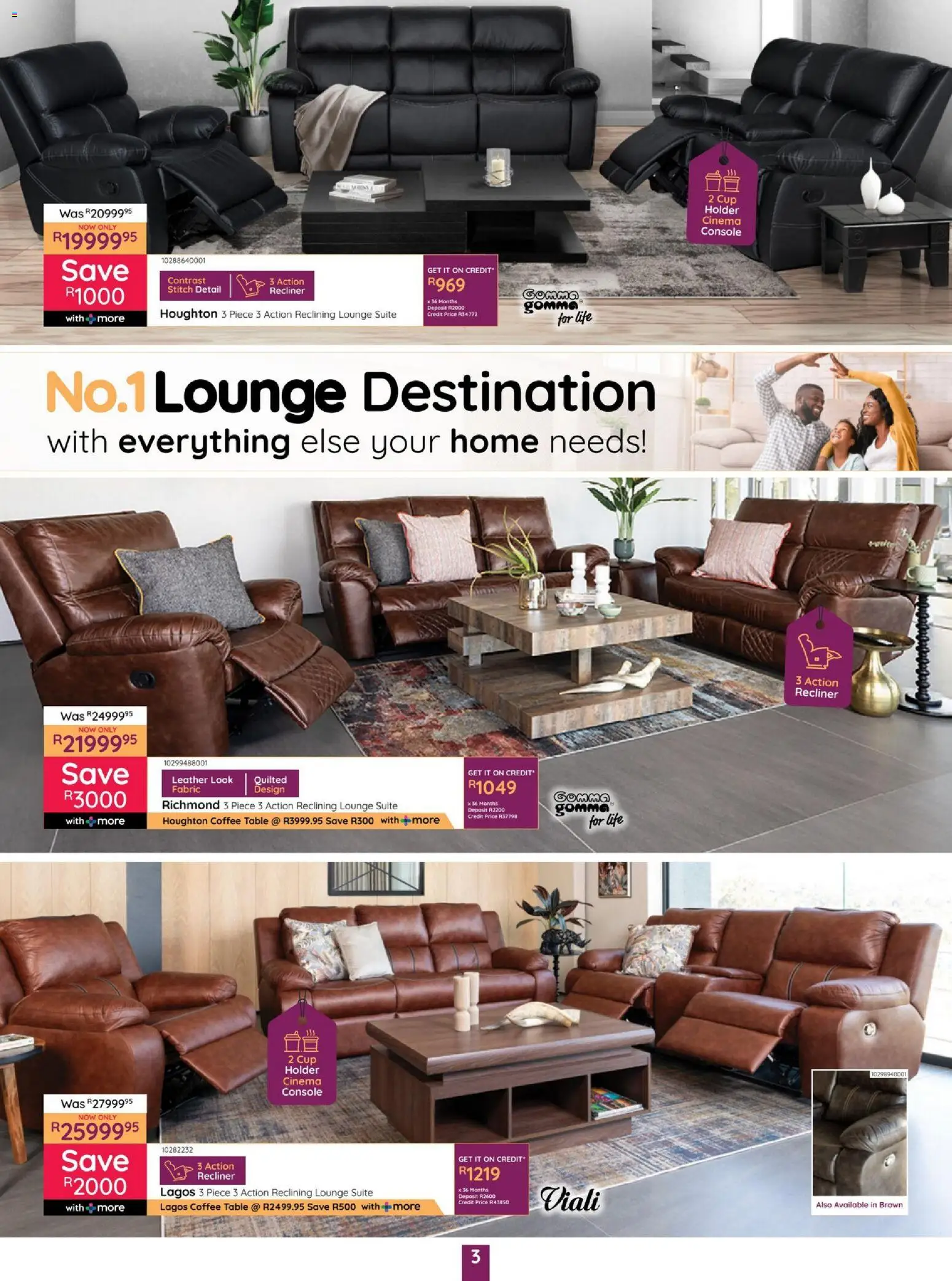 New Bradlows catalogue – valid from 15.01.2026 | Page: 3 | Products: Coffee table, Table, Lounge suite, Coffee