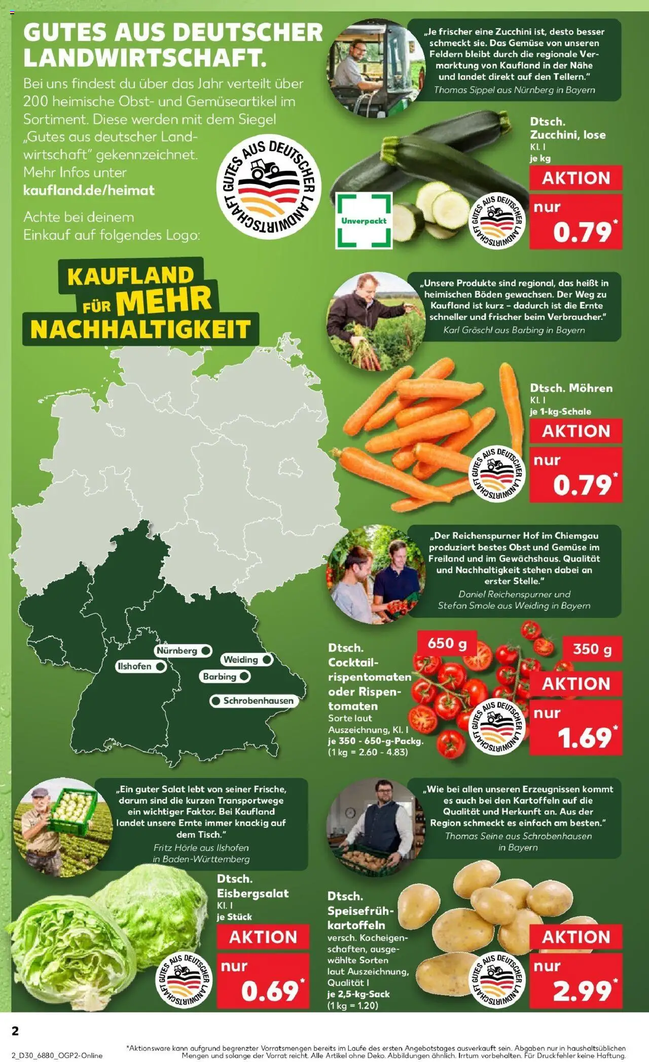 Kaufland prospekt Ingelheim Am Rhein	 - gültig ab dem 27.07.2025 | Seite: 17 | Produkte: Tomaten, Obst, Zucchini, Salat