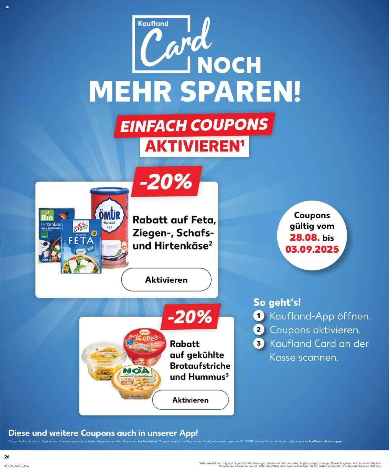 Kaufland Prospekt 	 - gültig ab dem 28.08.2025 | Seite: 26 | Produkte: Feta, Brot