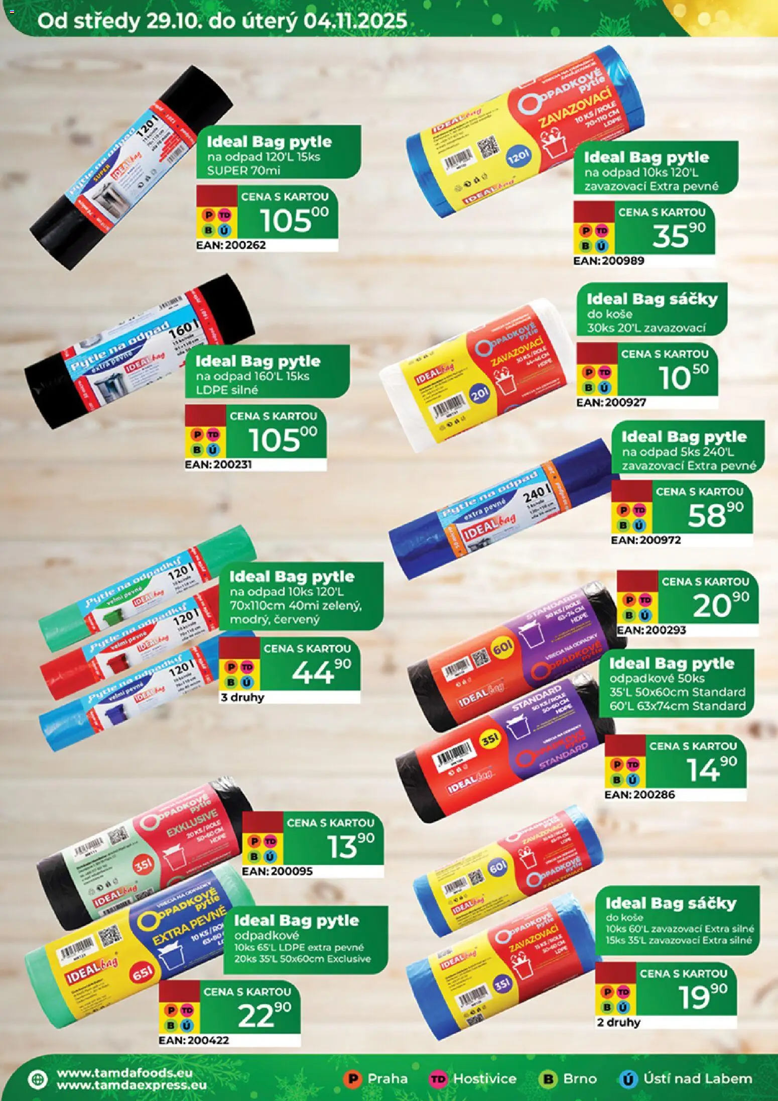 Tamda Foods leták od 29.10.2025 | Strana: 44 | Produkty: Pytle na odpad, Pytle na odpadky
