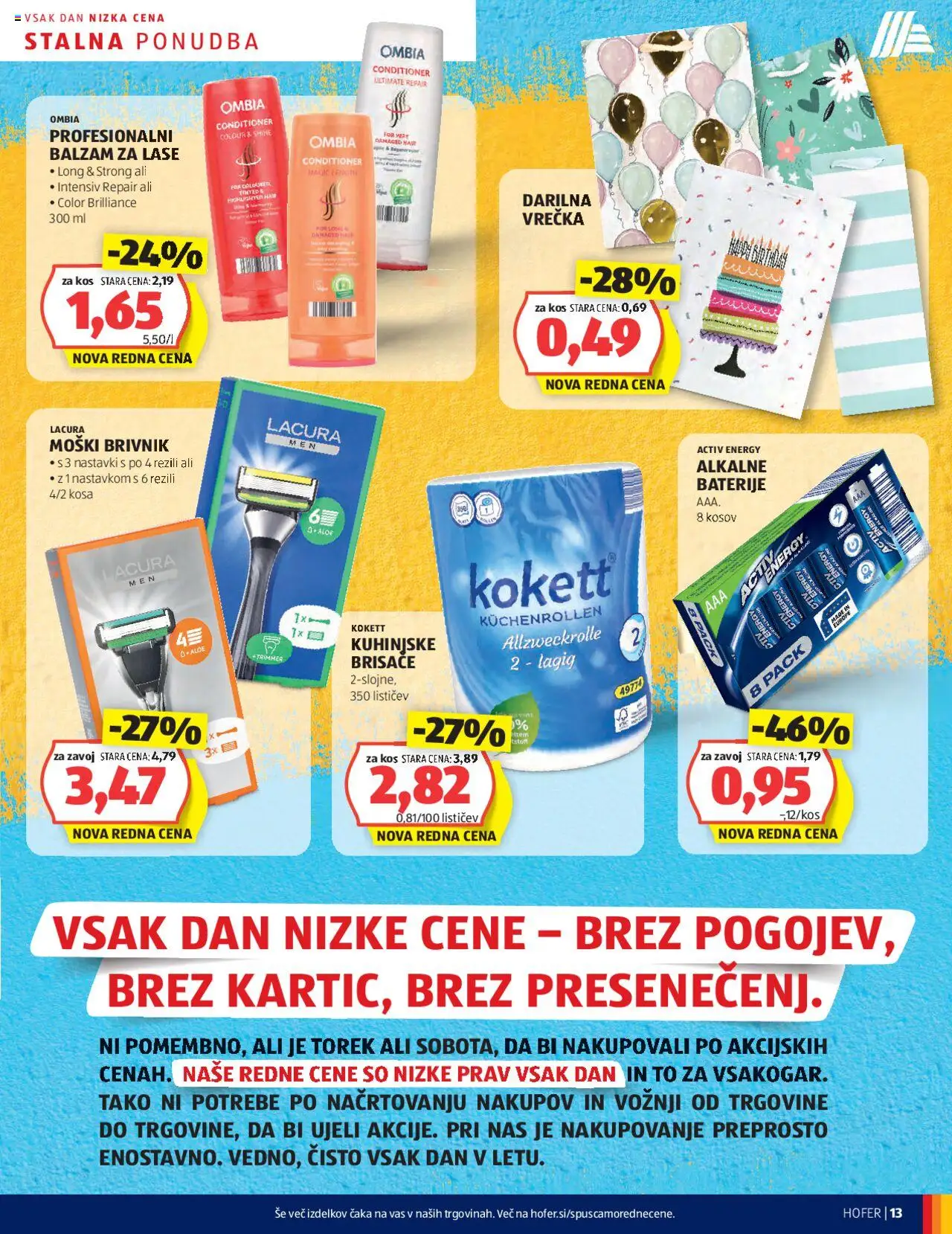 Novi Hofer katalog ponudbe – veljaven od 16.10.2025 | Stran: 13 | Izdelki: Moški brivnik, Kos, Balzam za lase, Brivnik