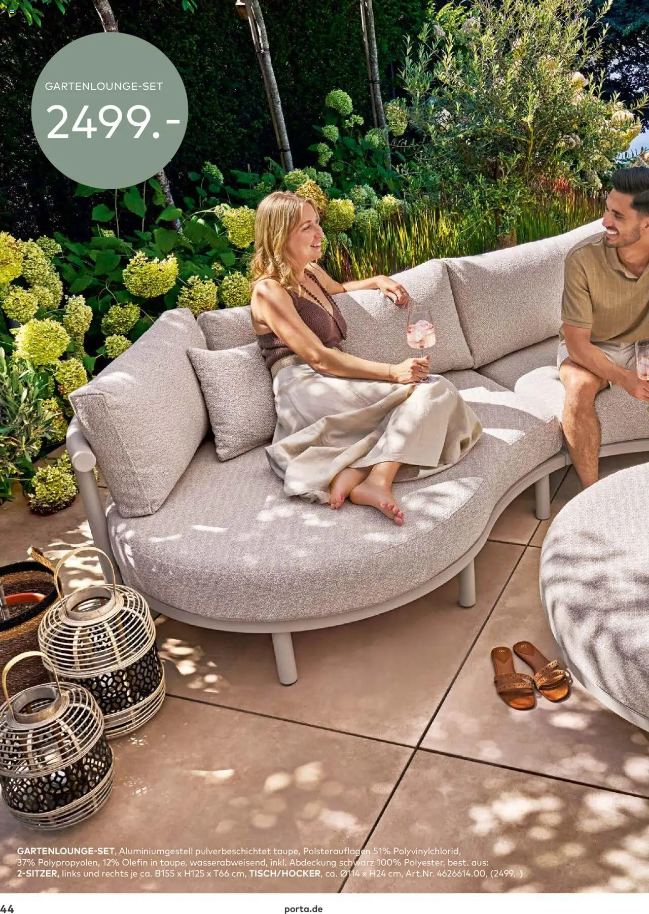 Porta! - Outdoor - Gartenmöbelkatalog 2025 - gültig ab dem 02.03.2025 | Seite: 44
