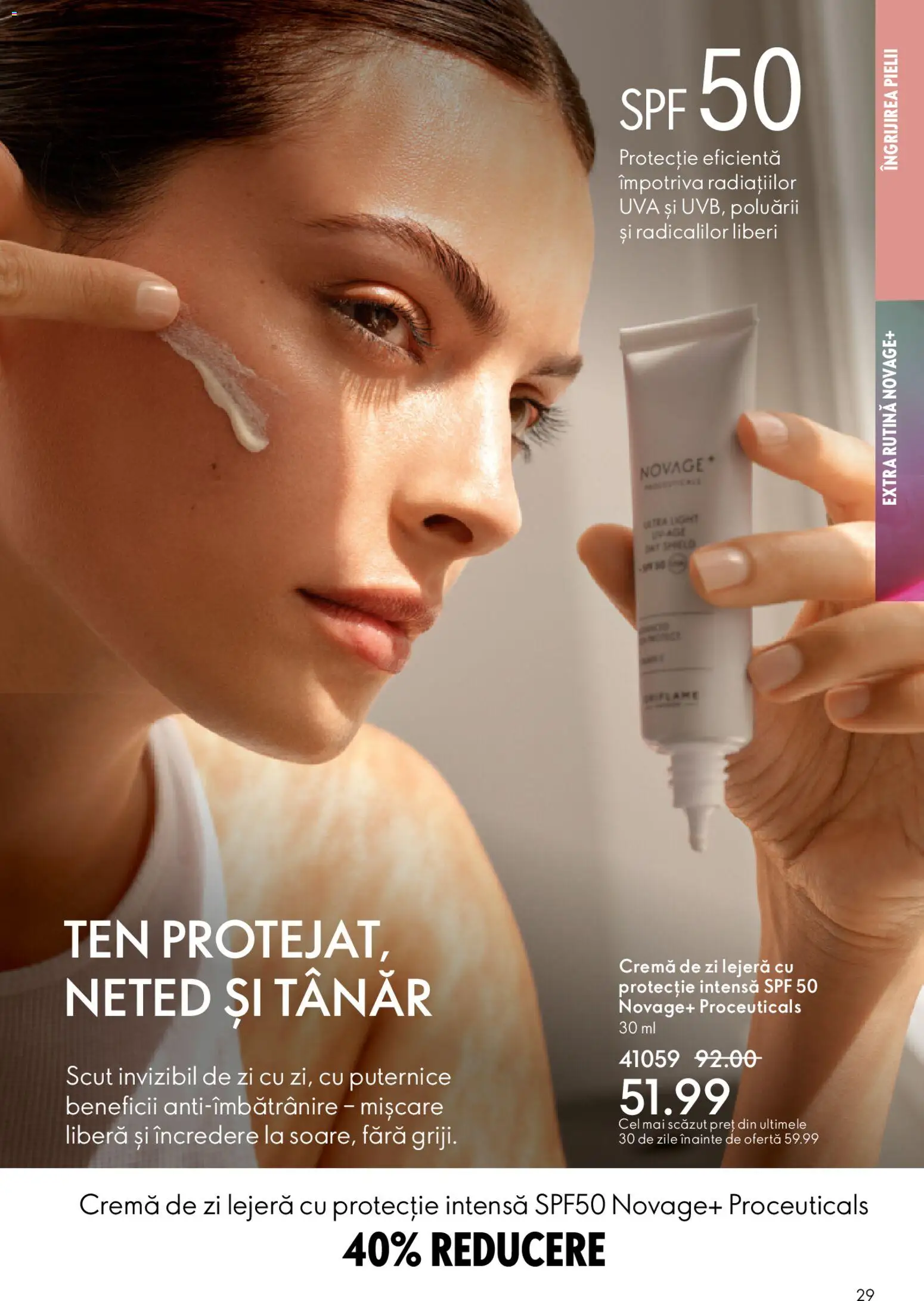 Noul catalog Oriflame – valabil de la 25.03.2026 | Pagină: 29 | Produse: Cremă de zi, Cremă
