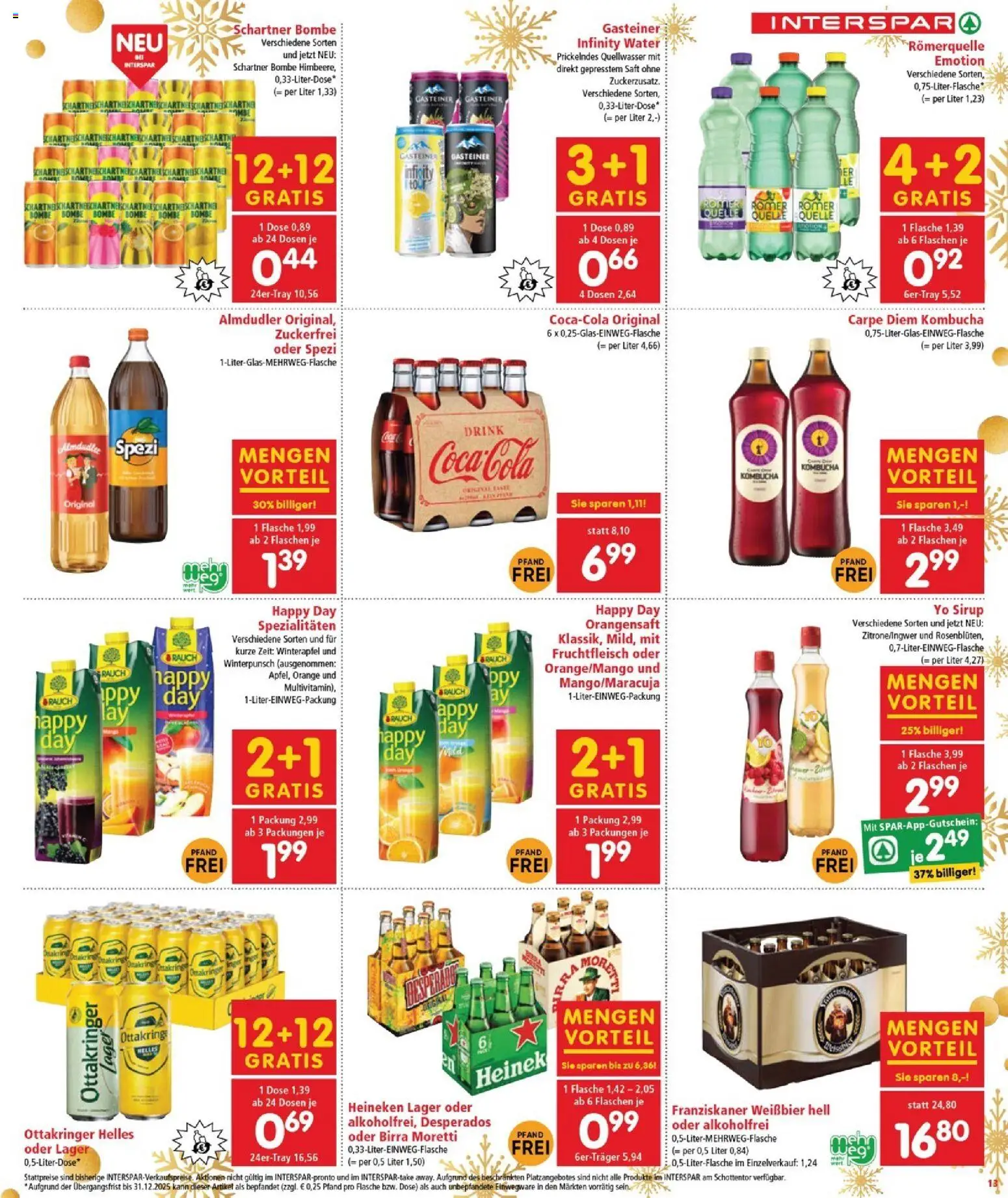 Interspar Flugblatt - Burgenland Nord gültig ab 18.12.2025 | Seite: 13 | Produkte: Saft