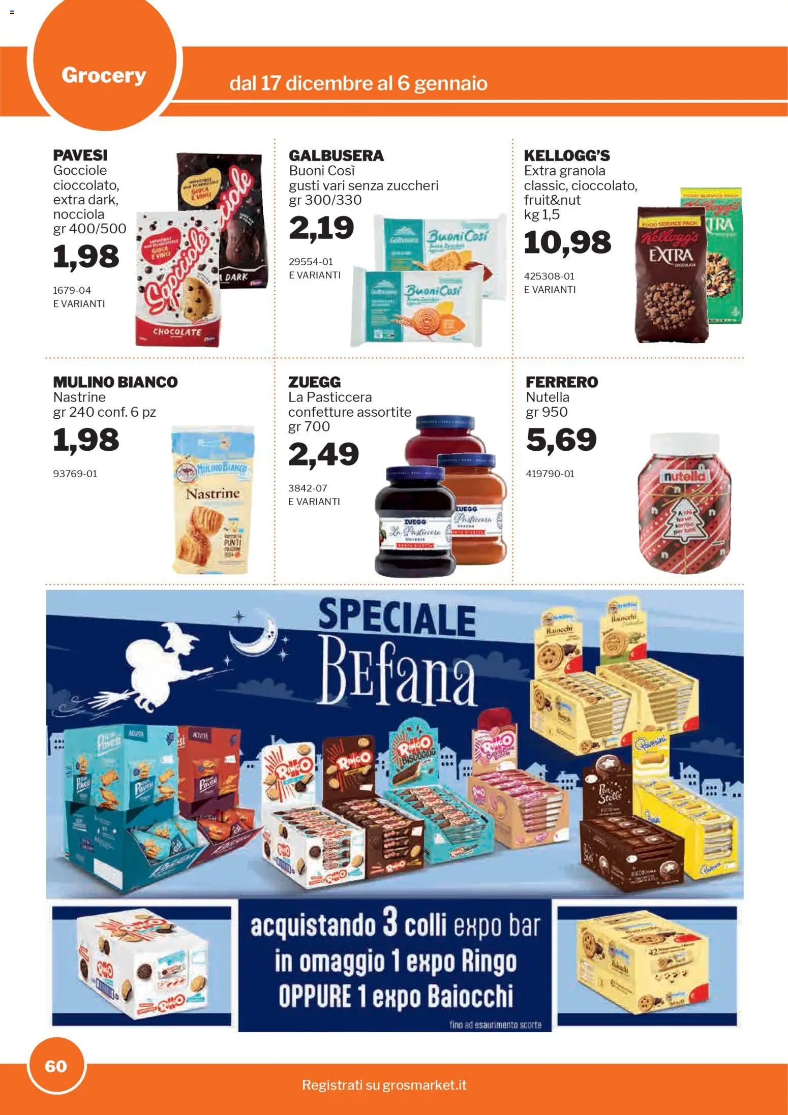 Volantino Sogegross del 17.12.2025 | Pagina: 60 | Prodotti: Vino, Nutella