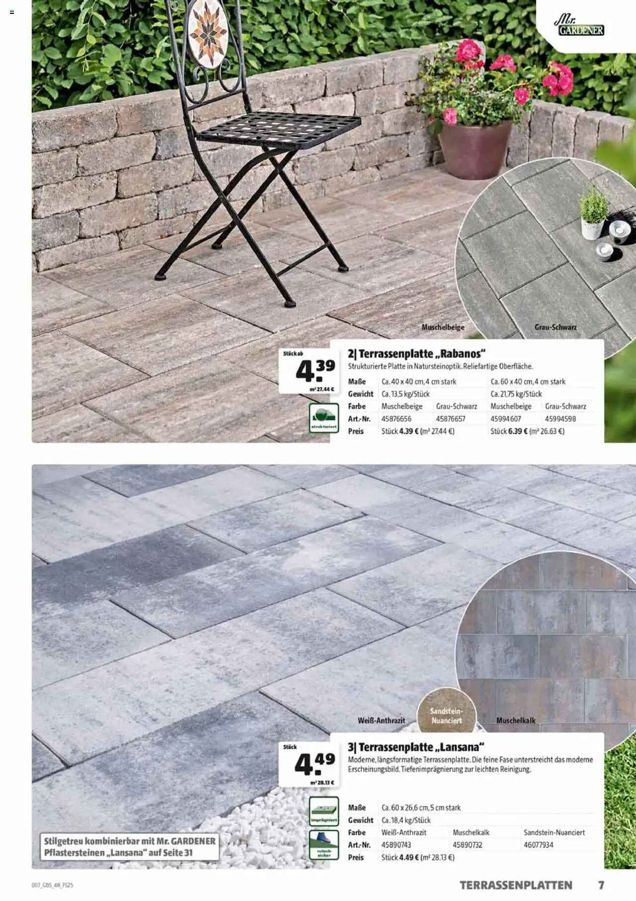 HERKULES Gartenbaustoffe - gültig ab dem 28.07.2025 | Seite: 7 | Produkte: Gewicht