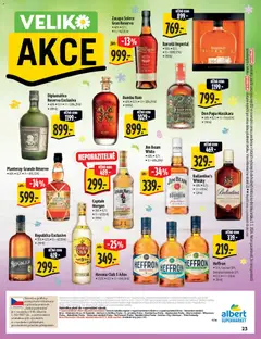 Náhled letáku Albert katalog - Supermarket - Delikatesy od 11.03.2026 | Strana: 23 | Produkty: Whisky, Bumbu Rum, Captain Morgan, Don papa