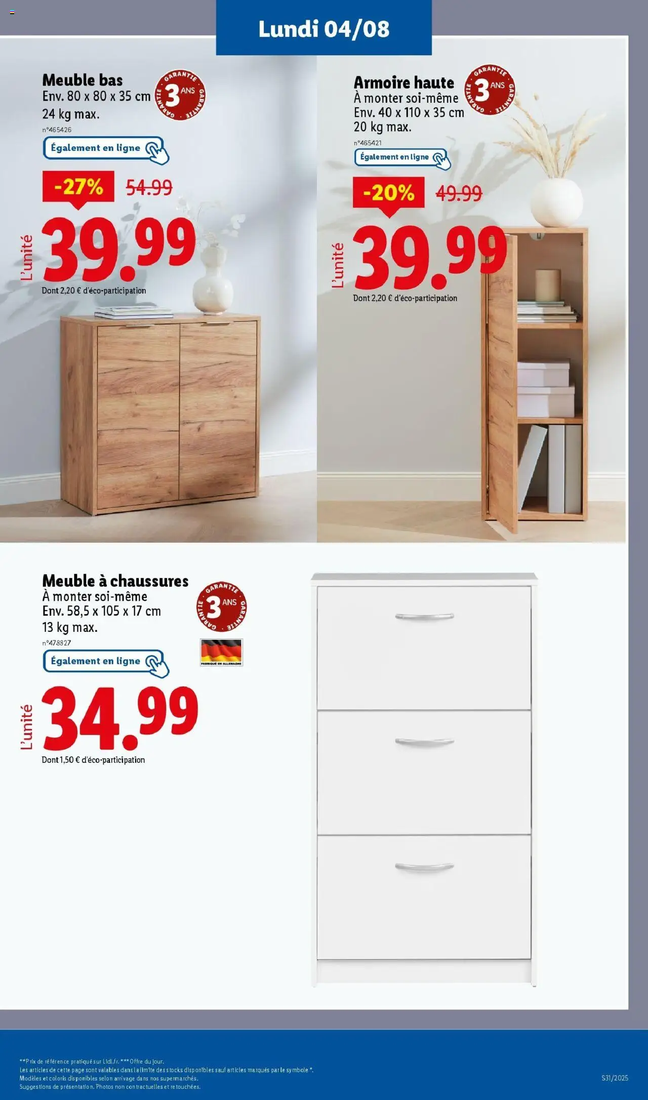  | Page: 9 | Produits: Meuble, Meuble bas, Meuble à chaussures, Armoire