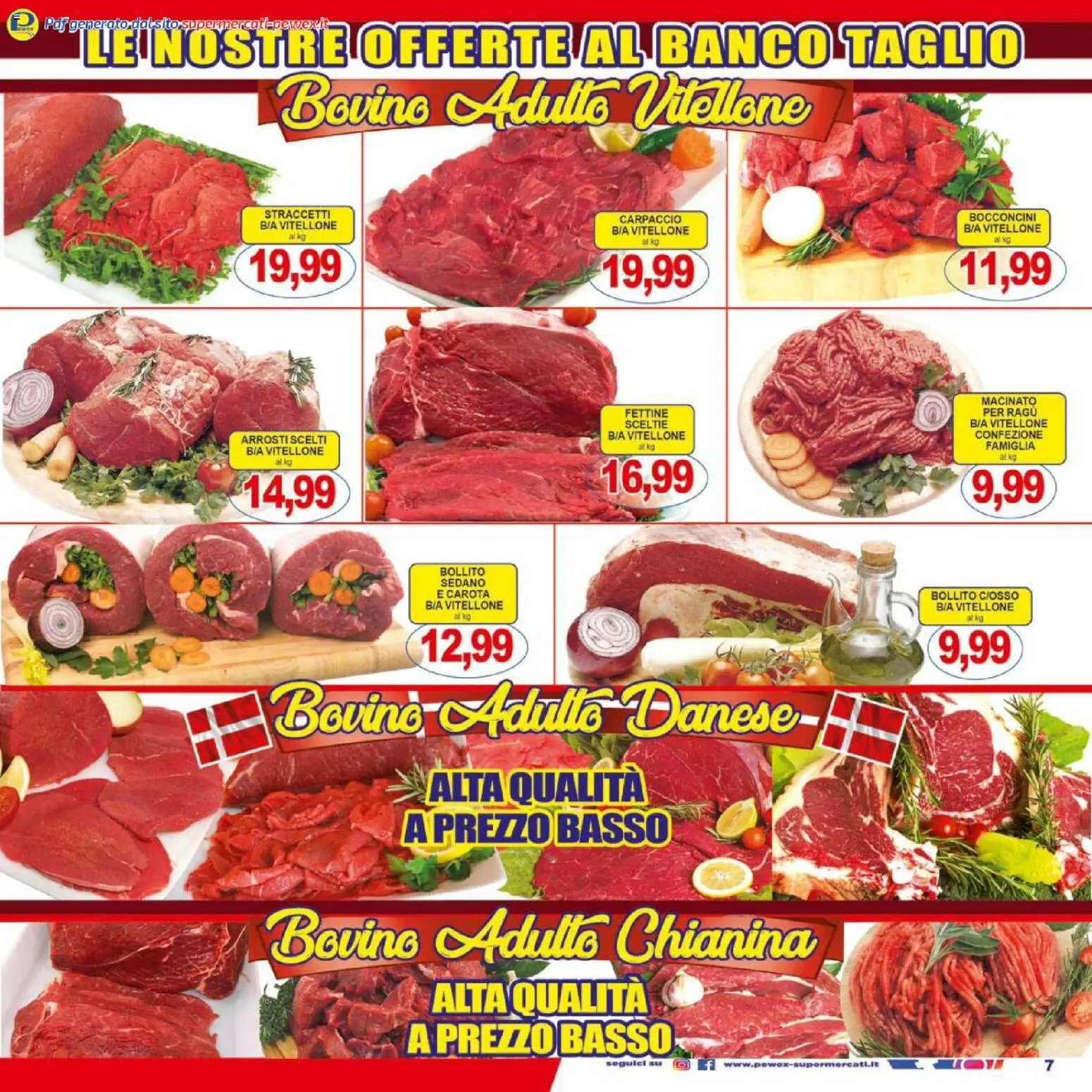 Volantino Pewex del 06.12.2025 | Pagina: 7 | Prodotti: Bovino, Carota, Sedano, Ragú