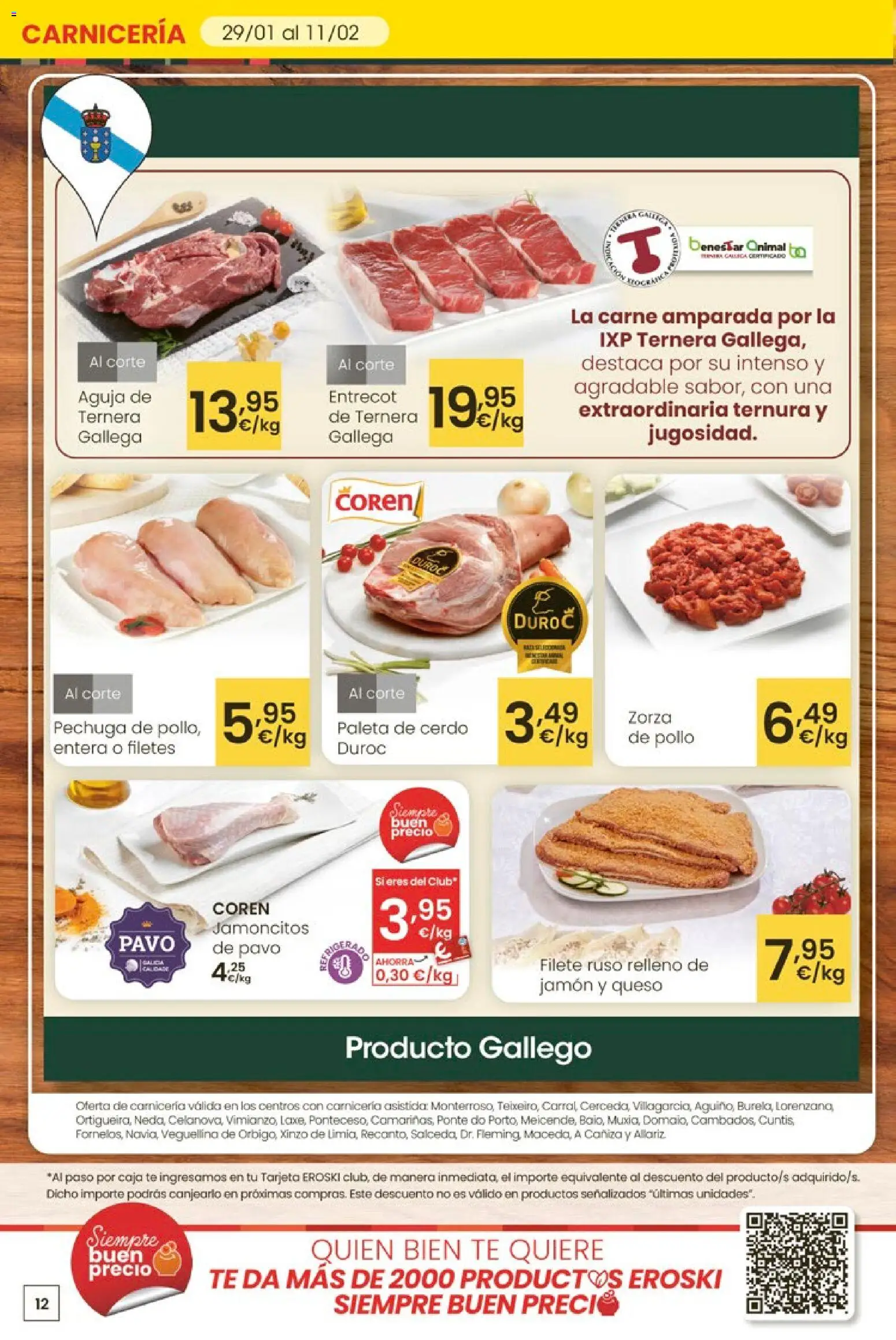 Eroski - Carnaval del ahorro │ válido desde el 29.01.2026 | Página: 12 | Productos: Jamón, Té, Filete, Caja