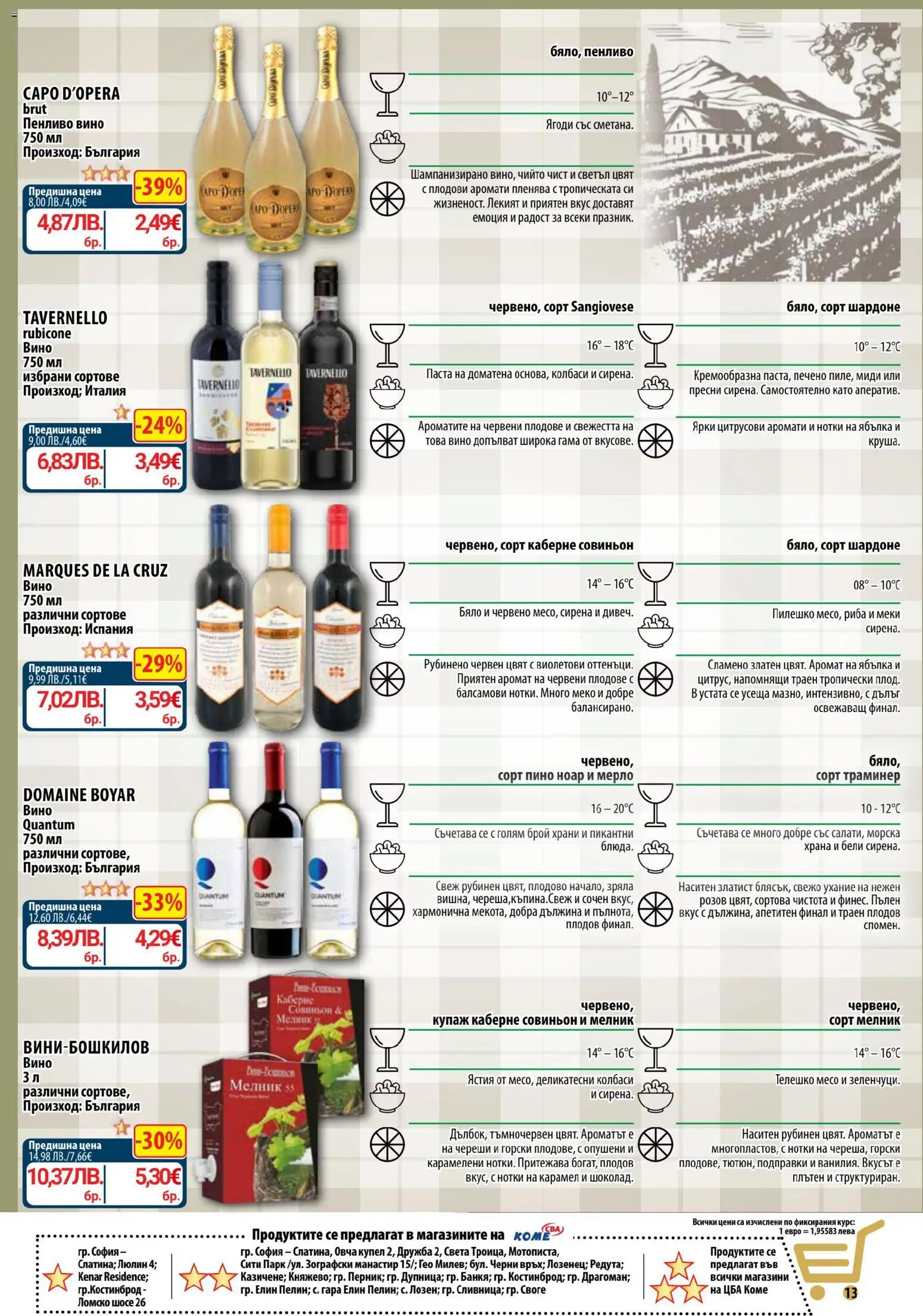 {H1} | Страница: 15 | Продукти: Подправки, Вино, Паста, Пилешко