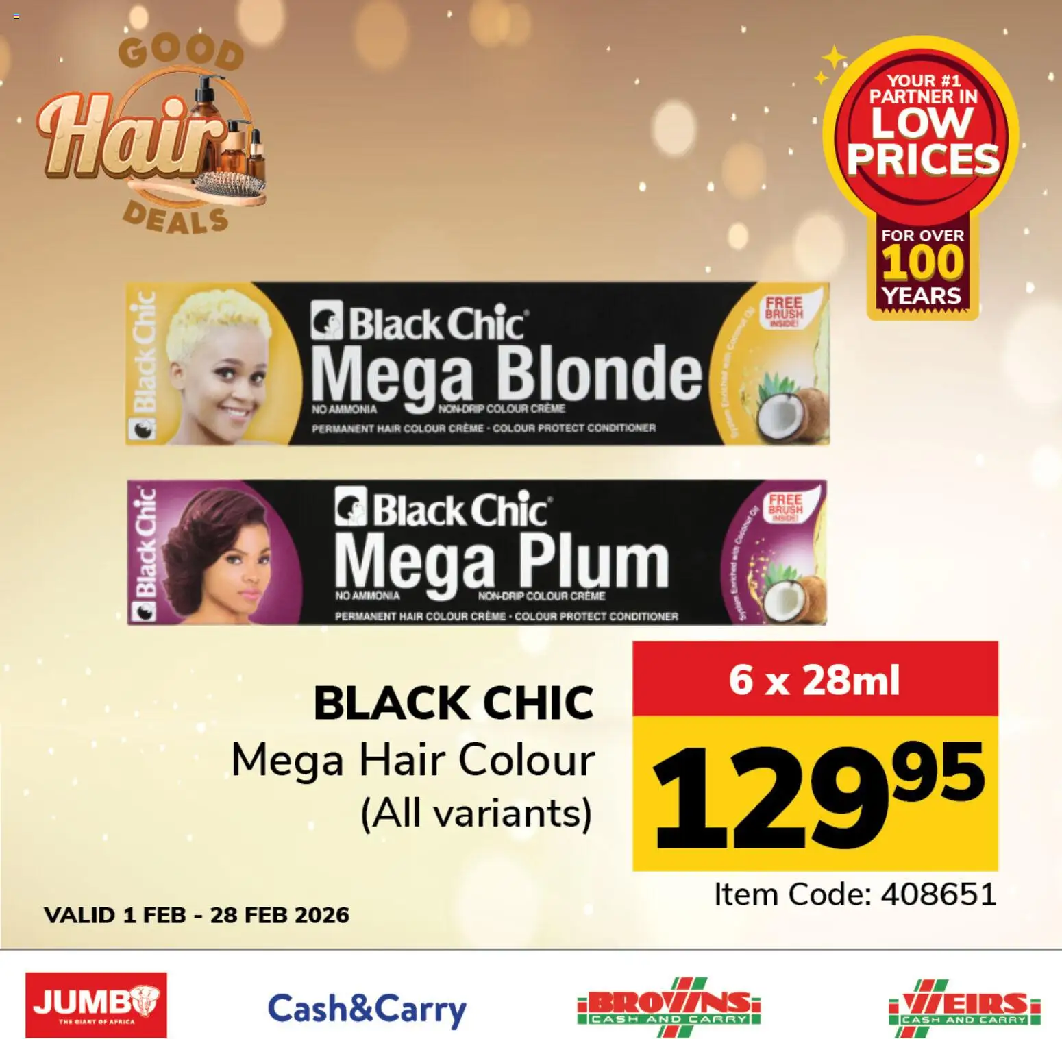 New Jumbo catalogue – valid from 01.02.2026 | Page: 1 | Products: Hair colour, Brush, Conditioner