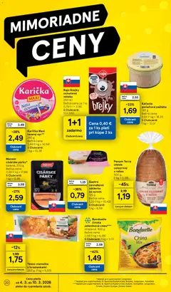 Tesco leták platný od 04.03.2026 | Strana: 20 | Produkty: Mlieko, Vianočka, Párky, Kakao