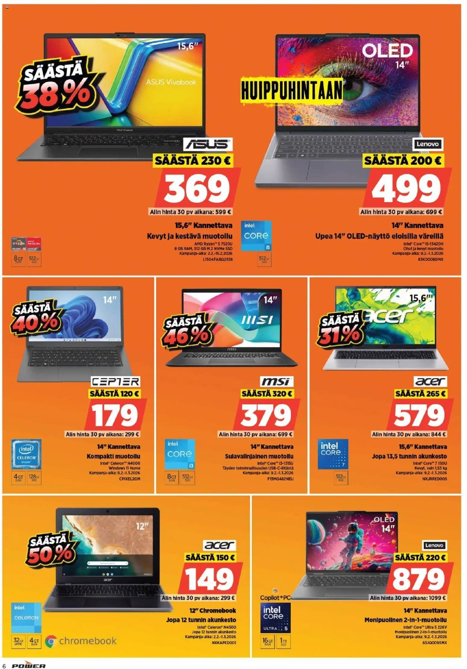 Power tarjoukset – voimassa 09.02.2026 alkaen | Sivu: 6