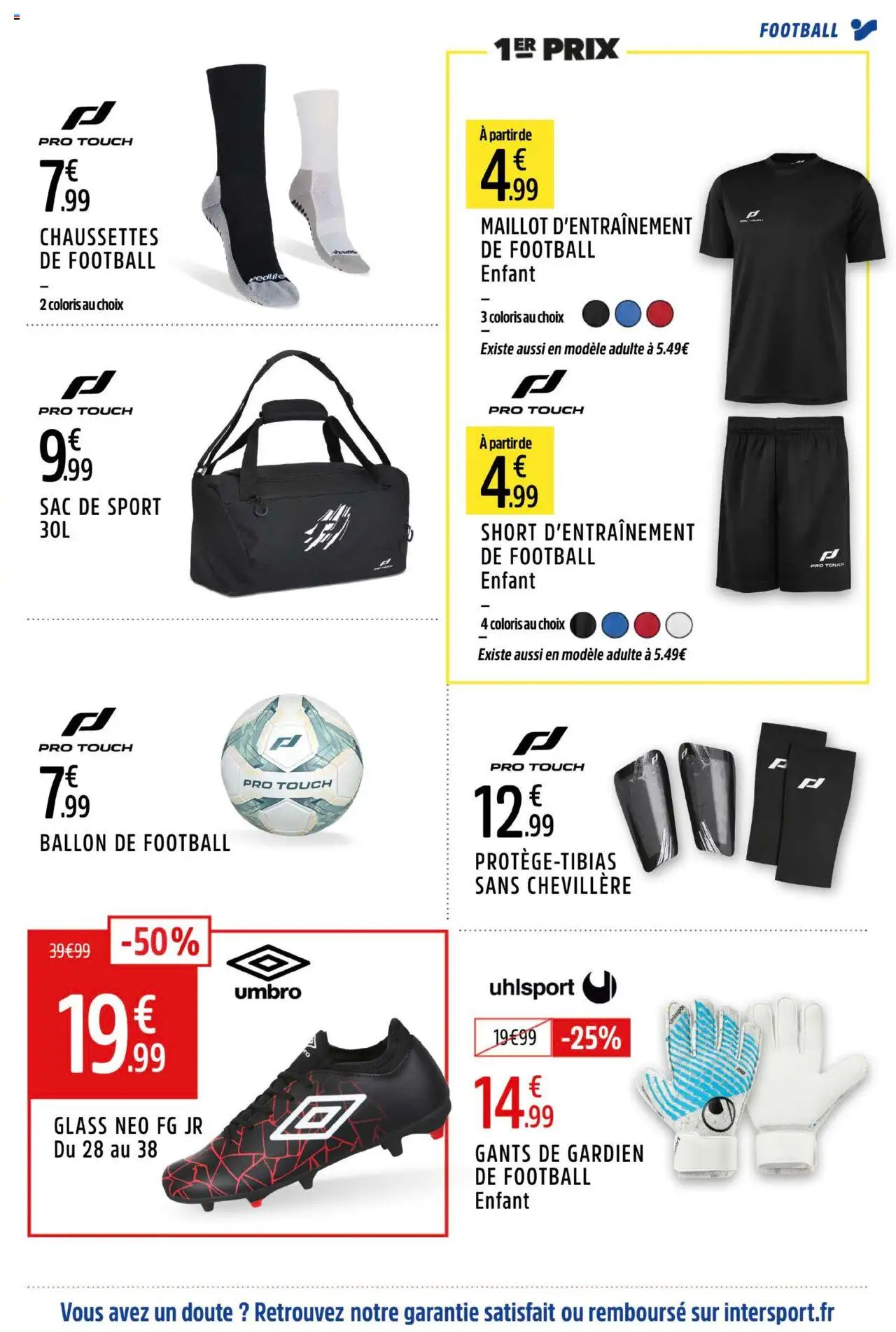  | Page: 7 | Produits: Sac, Chevillère, Ballon de football, Gants