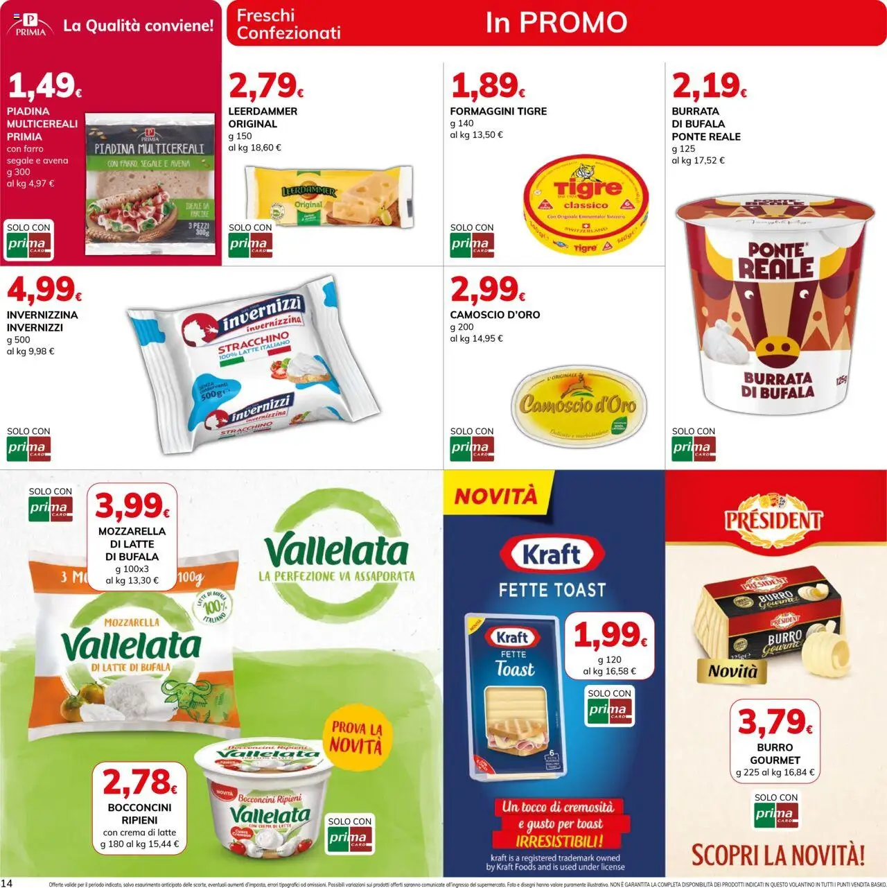 Volantino Basko del 30.09.2025 | Pagina: 14 | Prodotti: Crema, Mozzarella, Latte, Stracchino