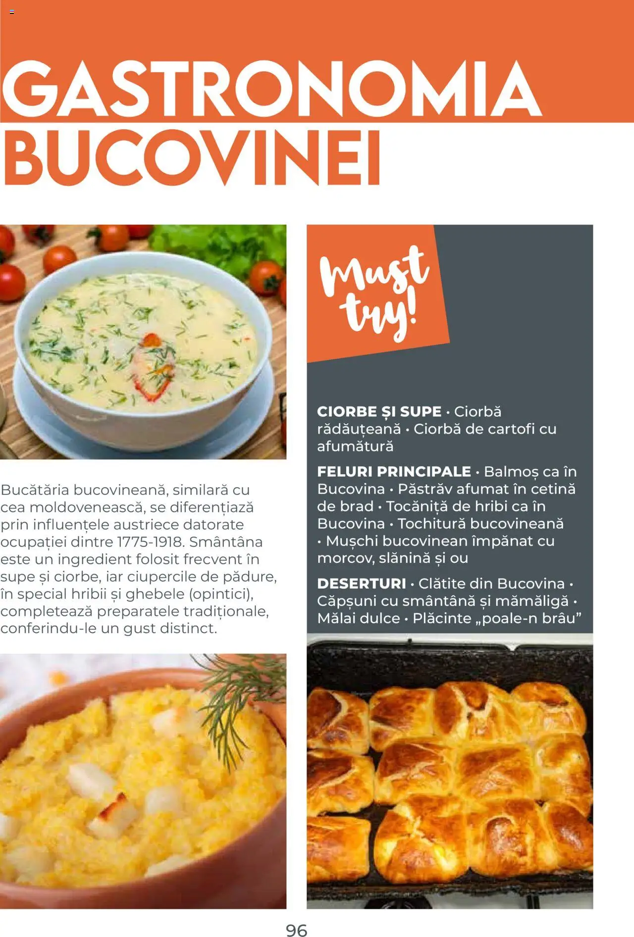 Metro catalog - Ghid de călătorie România – valabil de la 01.08.2025 | Pagină: 96 | Produse: Clătite, Căpșuni, Mălai, Cartofi