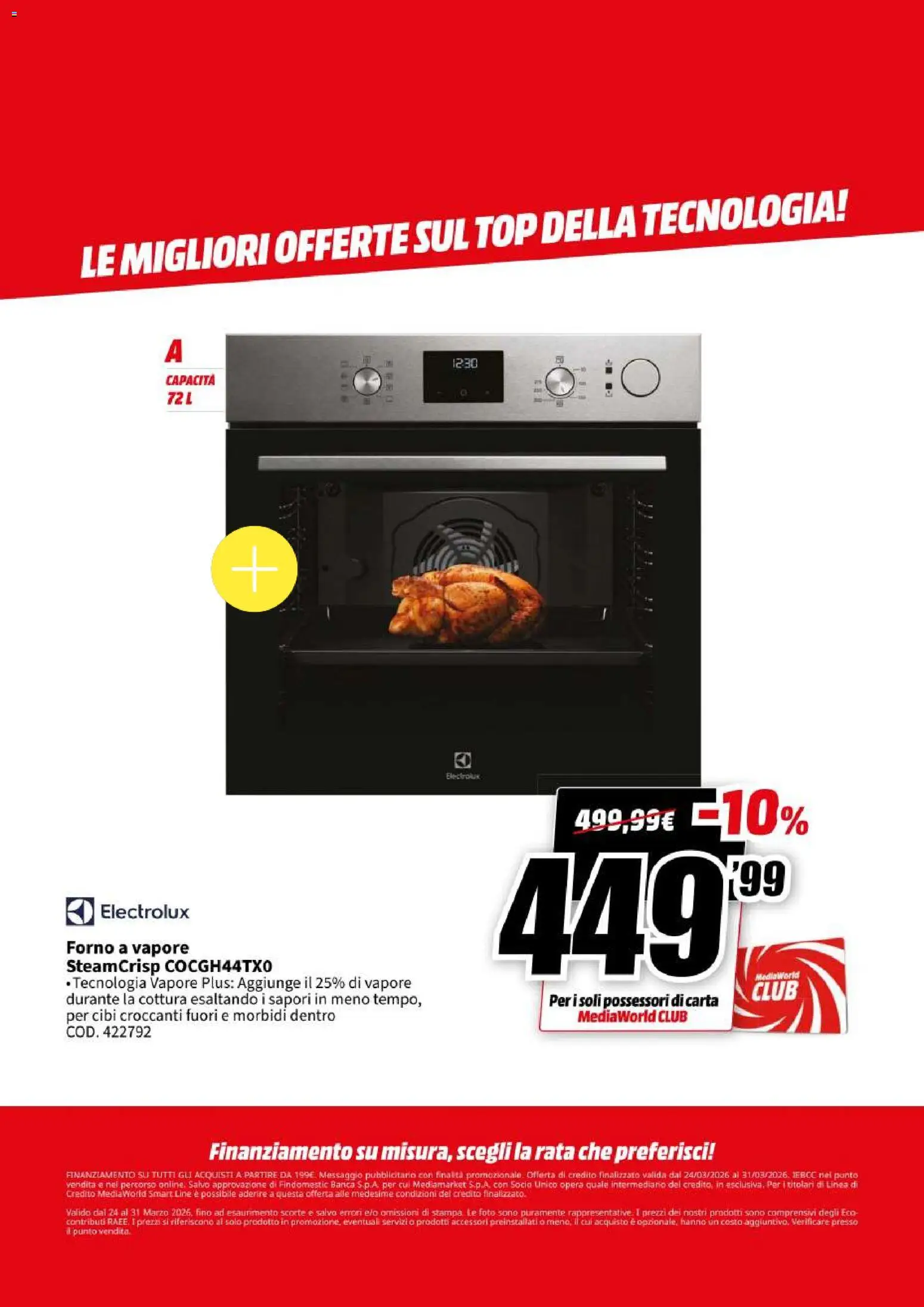 Volantino Media World del 24.03.2026 | Pagina: 52 | Prodotti: Top, Forno