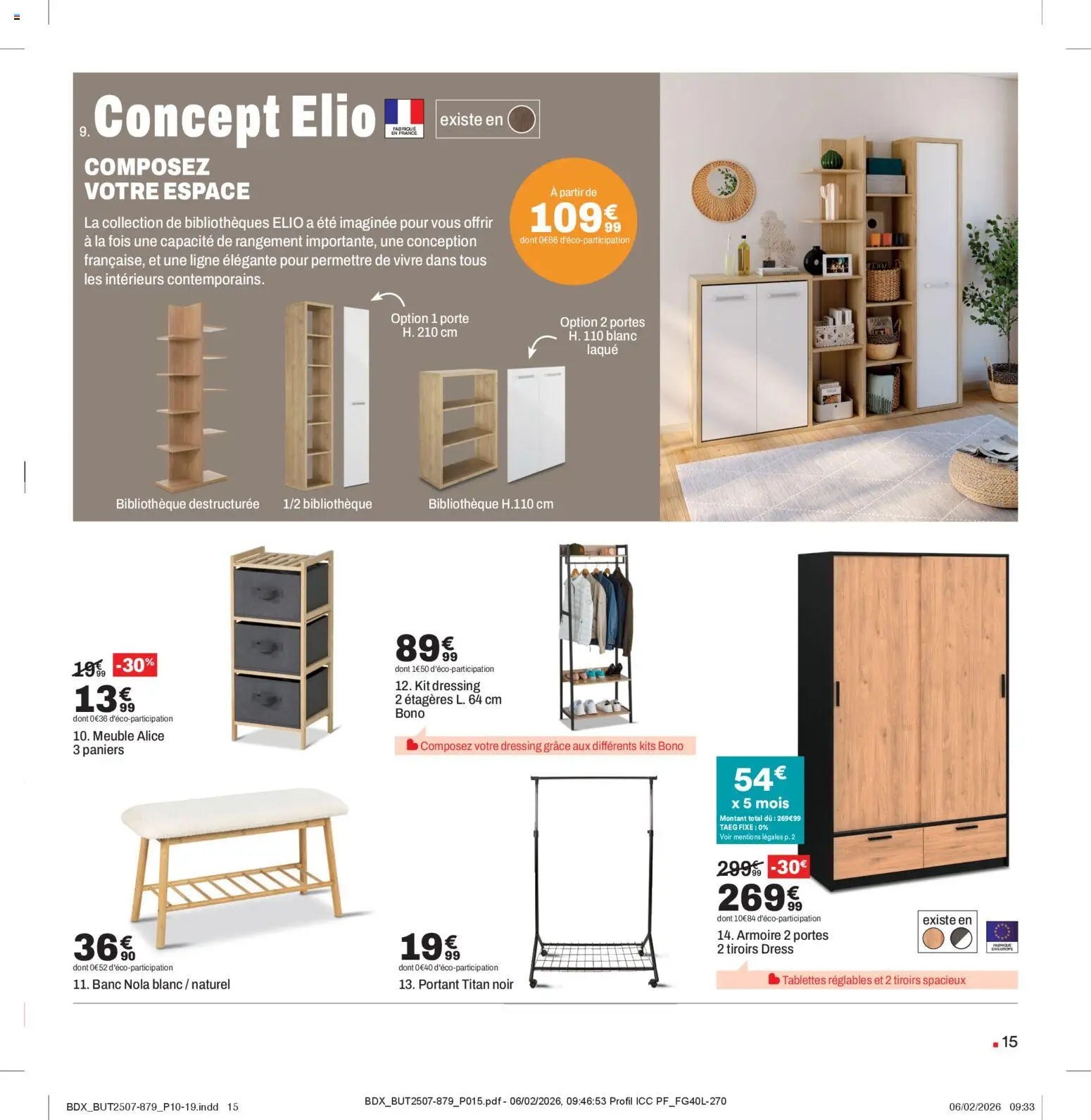 {H1} | Page: 15 | Produits: Kit dressing, Porte, Armoire, Dressing