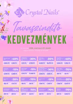 Crystal Nails akciós újság - amely érvényes a következő dátumtól: 02.03.2026