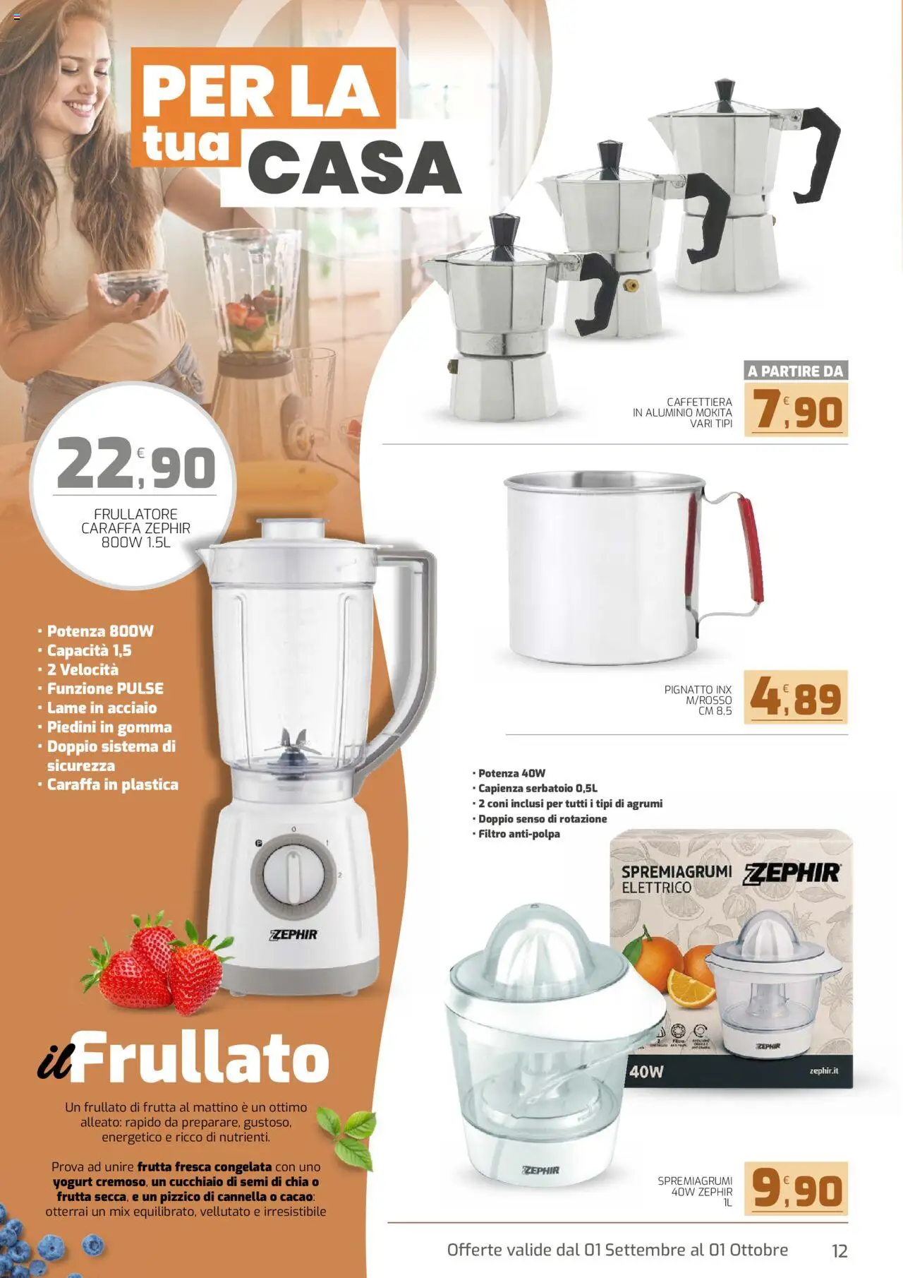 Volantino Interspar del 05.09.2025 | Pagina: 12 | Prodotti: Caraffa, Yogurt, Agrumi, Spremiagrumi