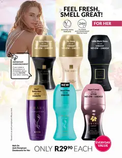 Avon specials catalogue – valid from 01.01.2026 | Page: 99 | Products: Dress, Perfume, Deodorant, Antiperspirant