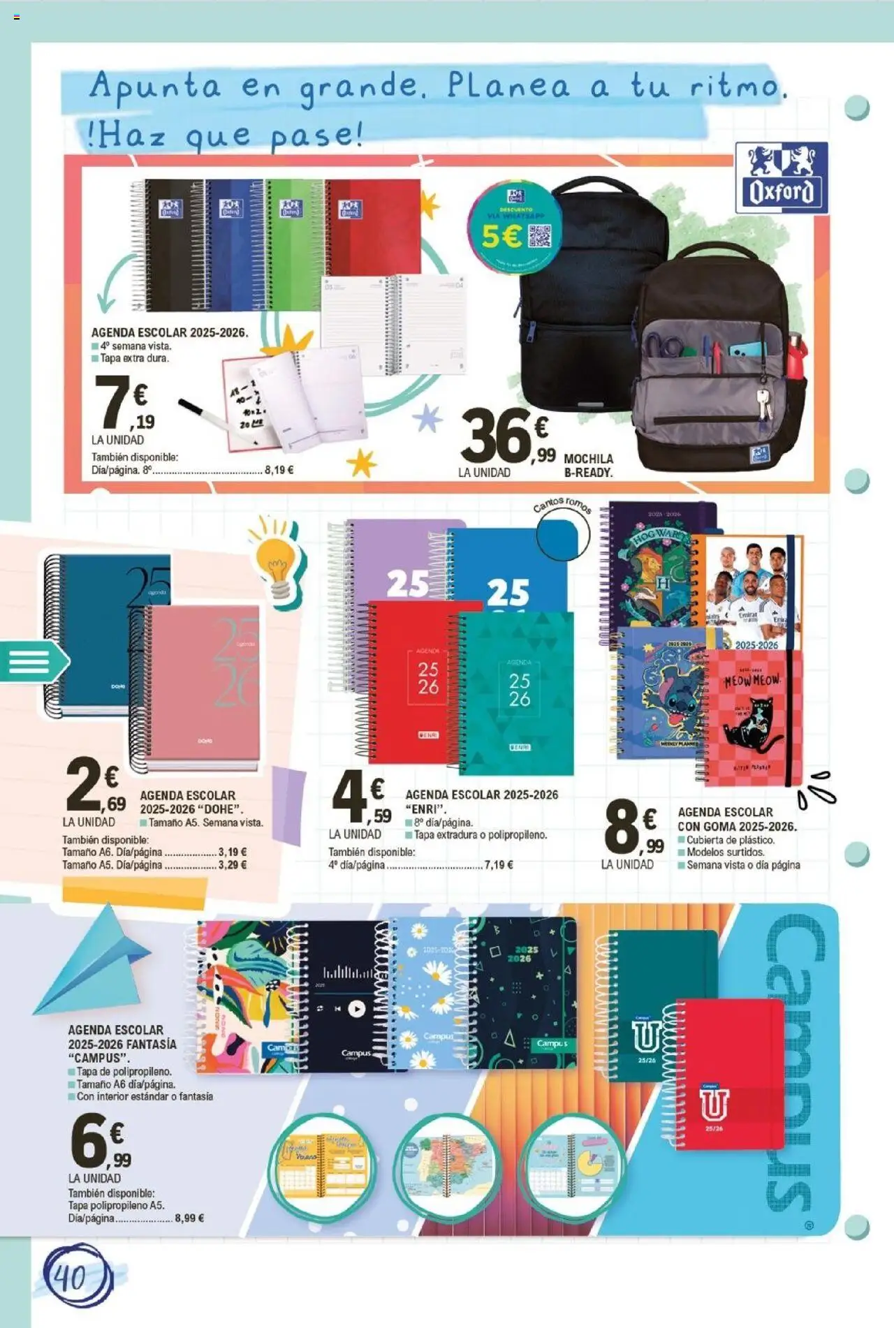 E.Leclerc folleto │ válido desde el 11.08.2025 | Página: 40 | Productos: Mochila