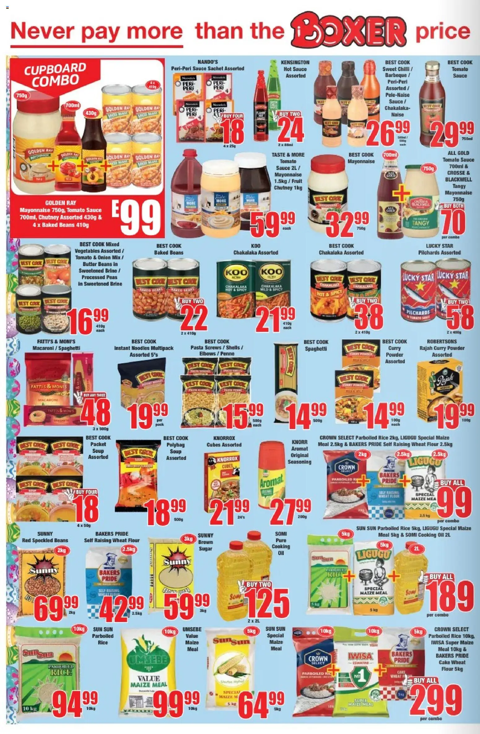 New Boxer eSwatini - Specials catalogue – valid from 19.03.2026 | Page: 6 | Products: Butter, Rice, Noodles, Fruit