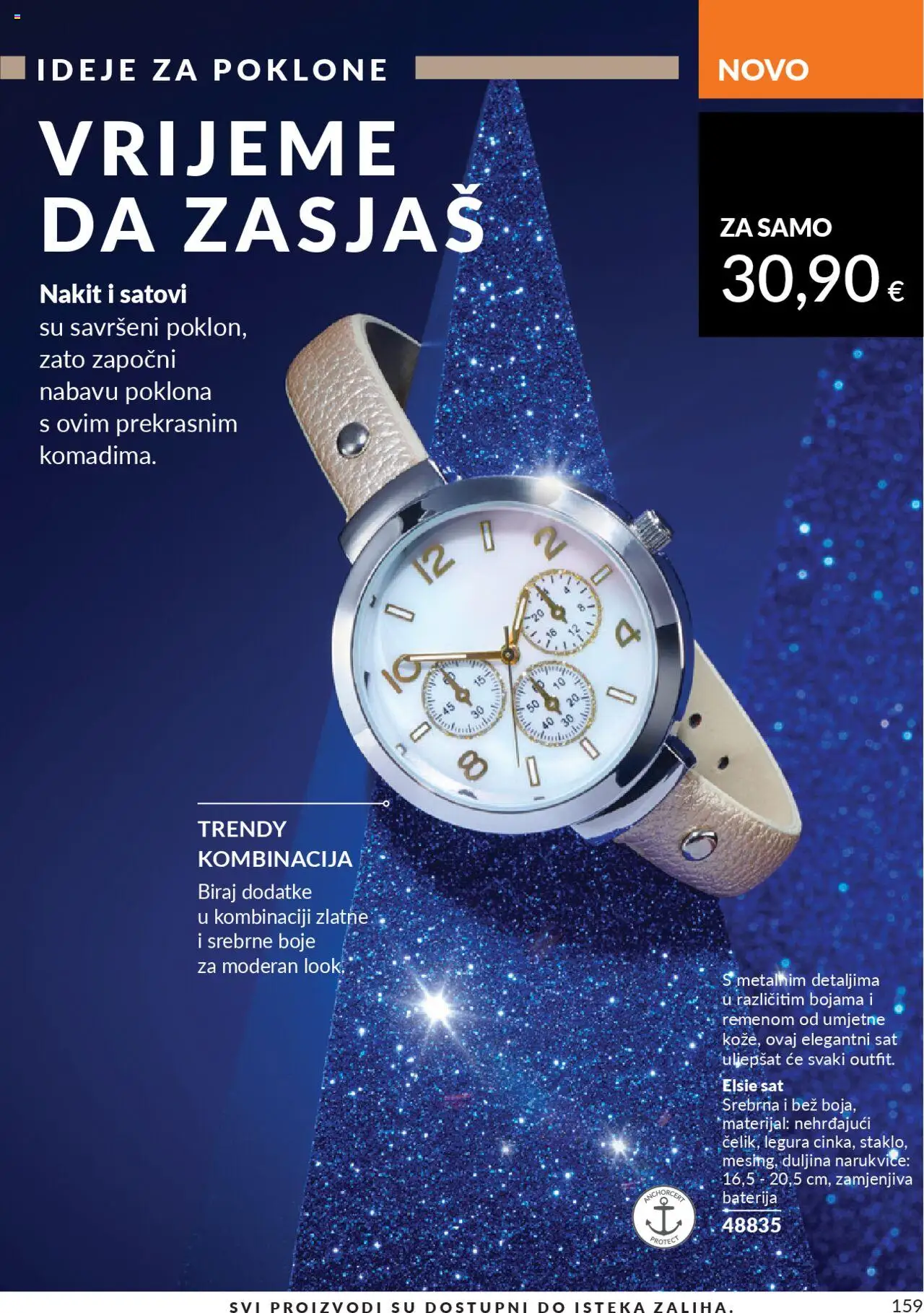 Avon katalog | vrijedi od 30.09.2025 | Stranica: 159 | Proizvodi: Baterija, Sat