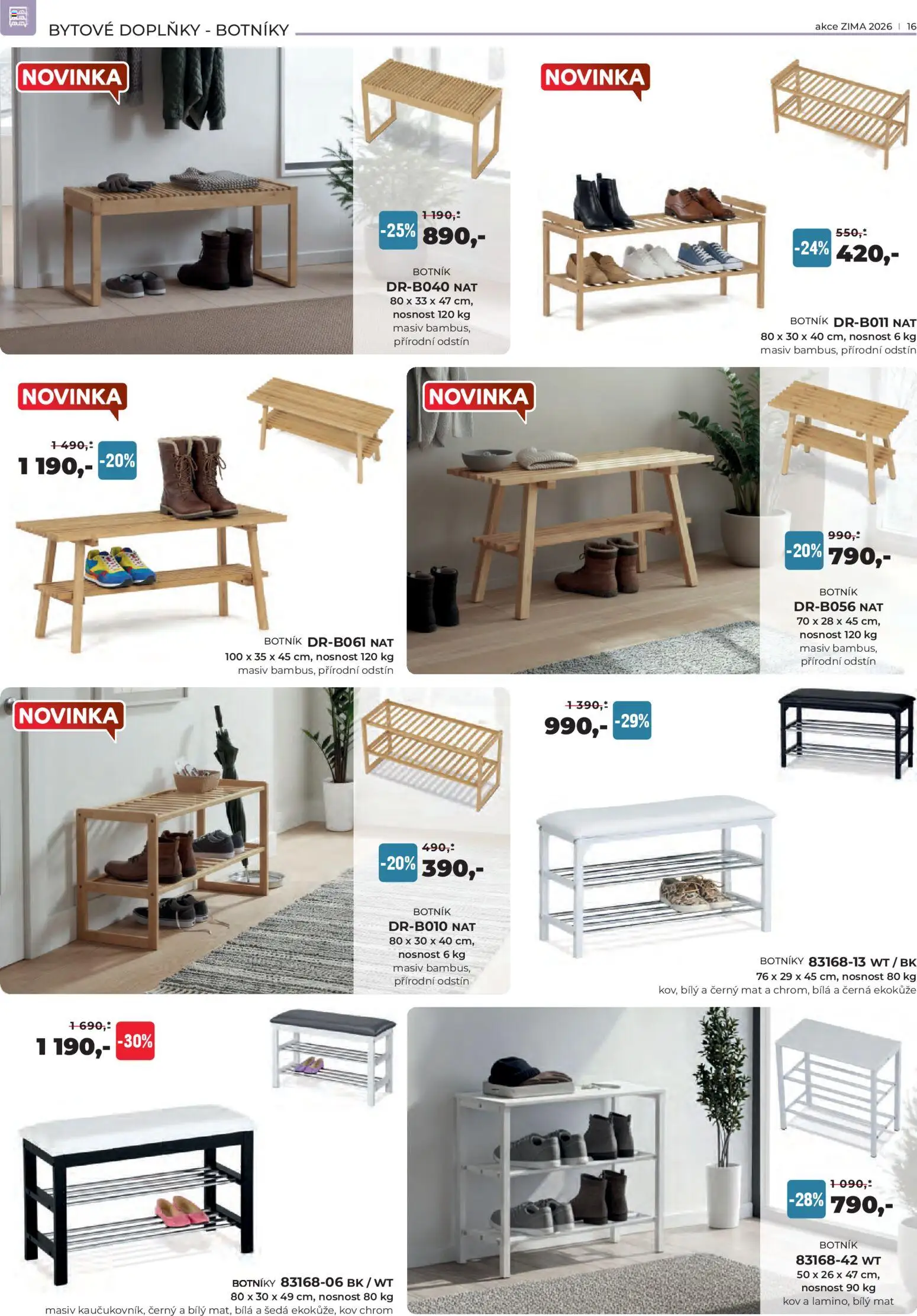 Jamall nábytek leták od 15.01.2026 | Strana: 16 | Produkty: Botník